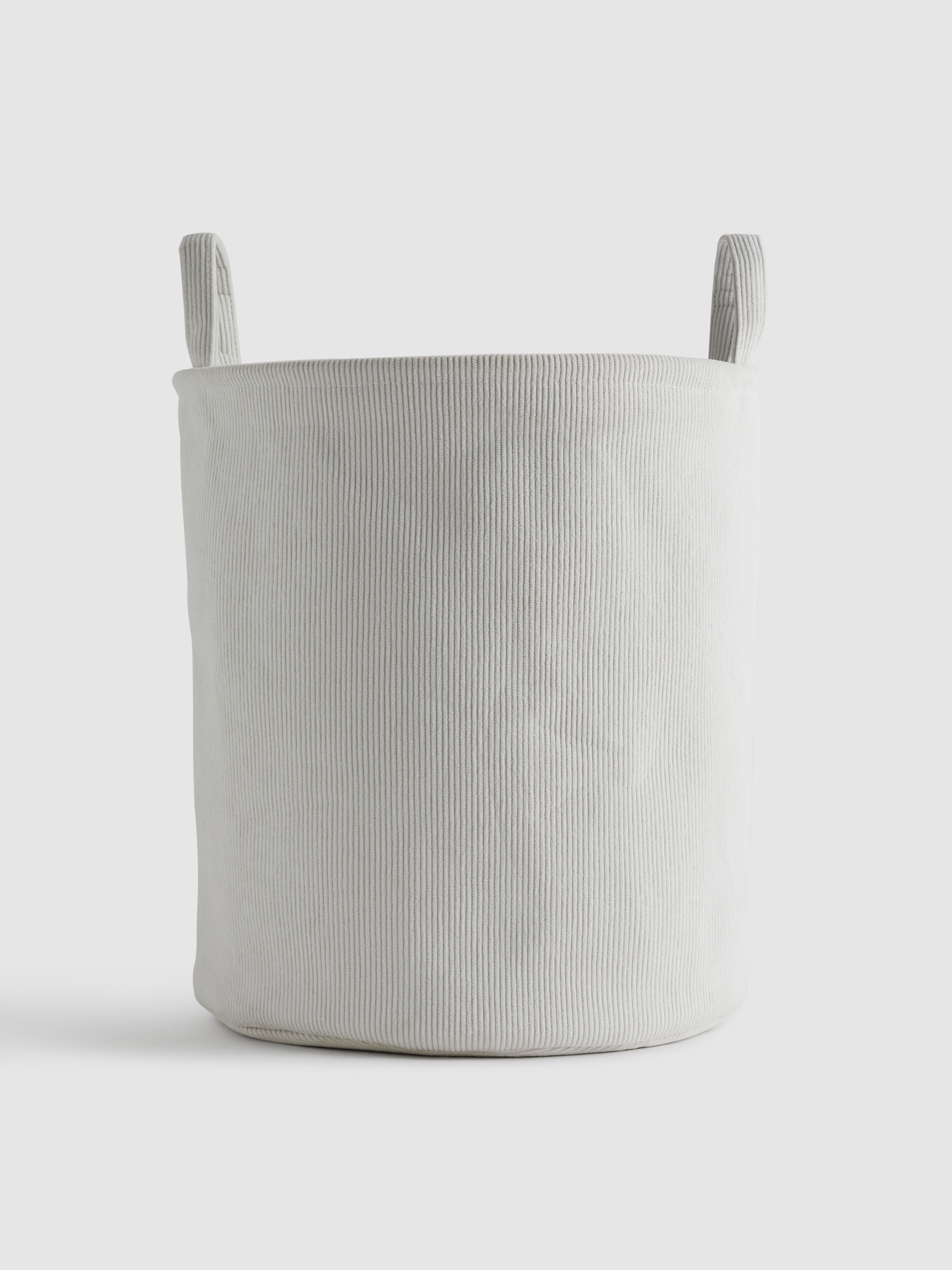 Bac à linge pliable en velours côtelé