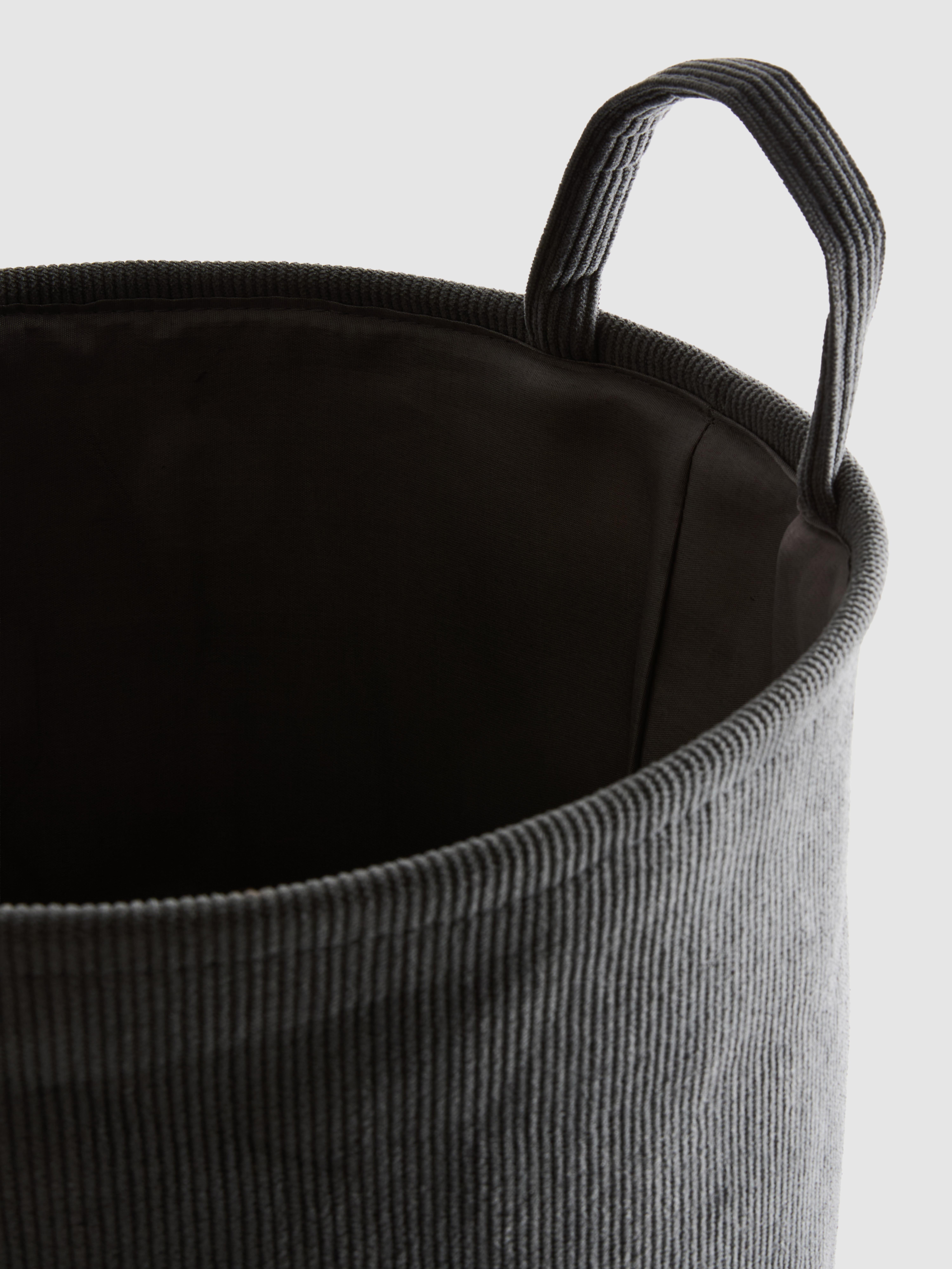 Bac à linge pliable en velours côtelé