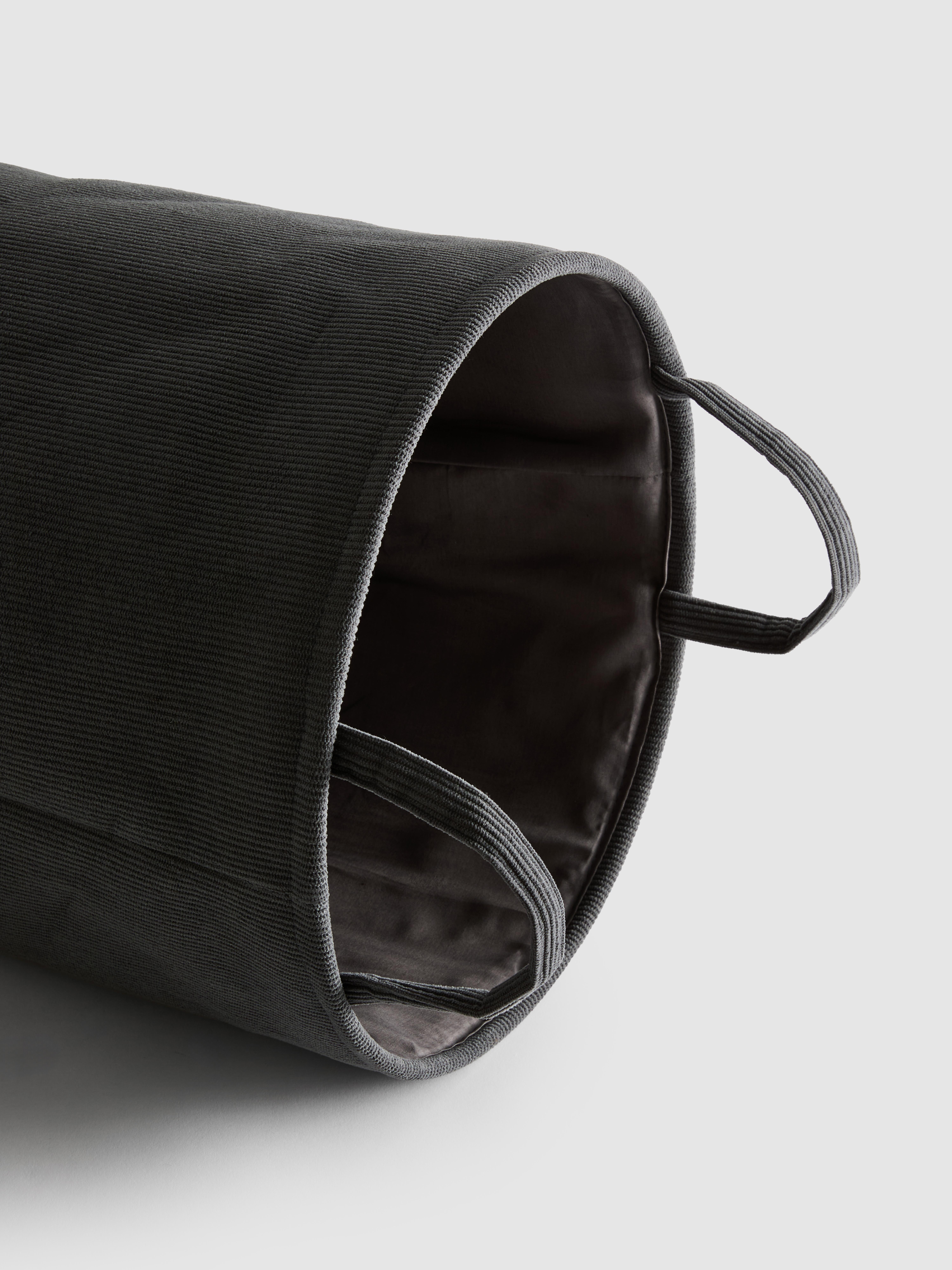 Bac à linge pliable en velours côtelé
