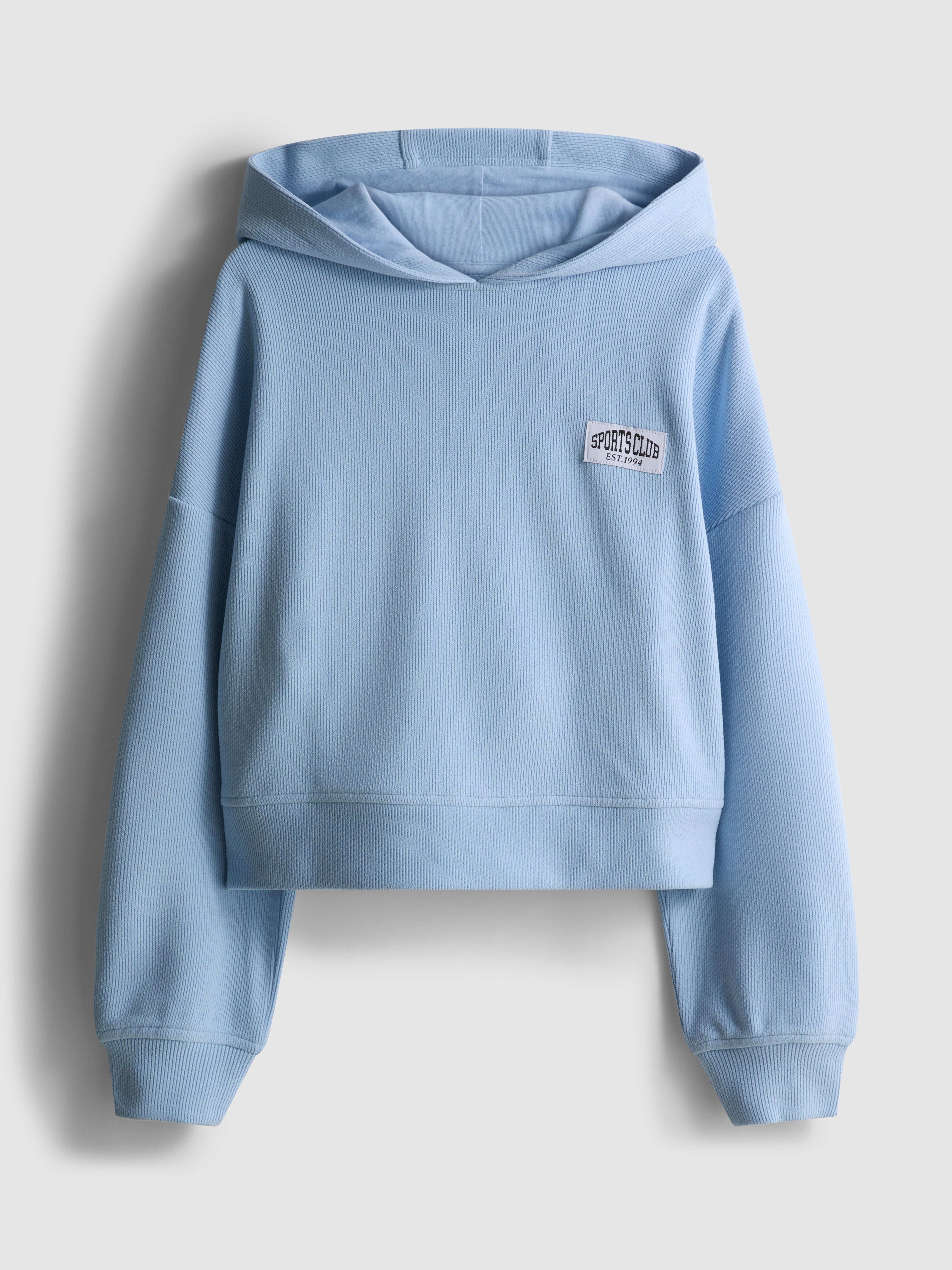 Girls Blue 7-15yrs | Brushed Hoodie
