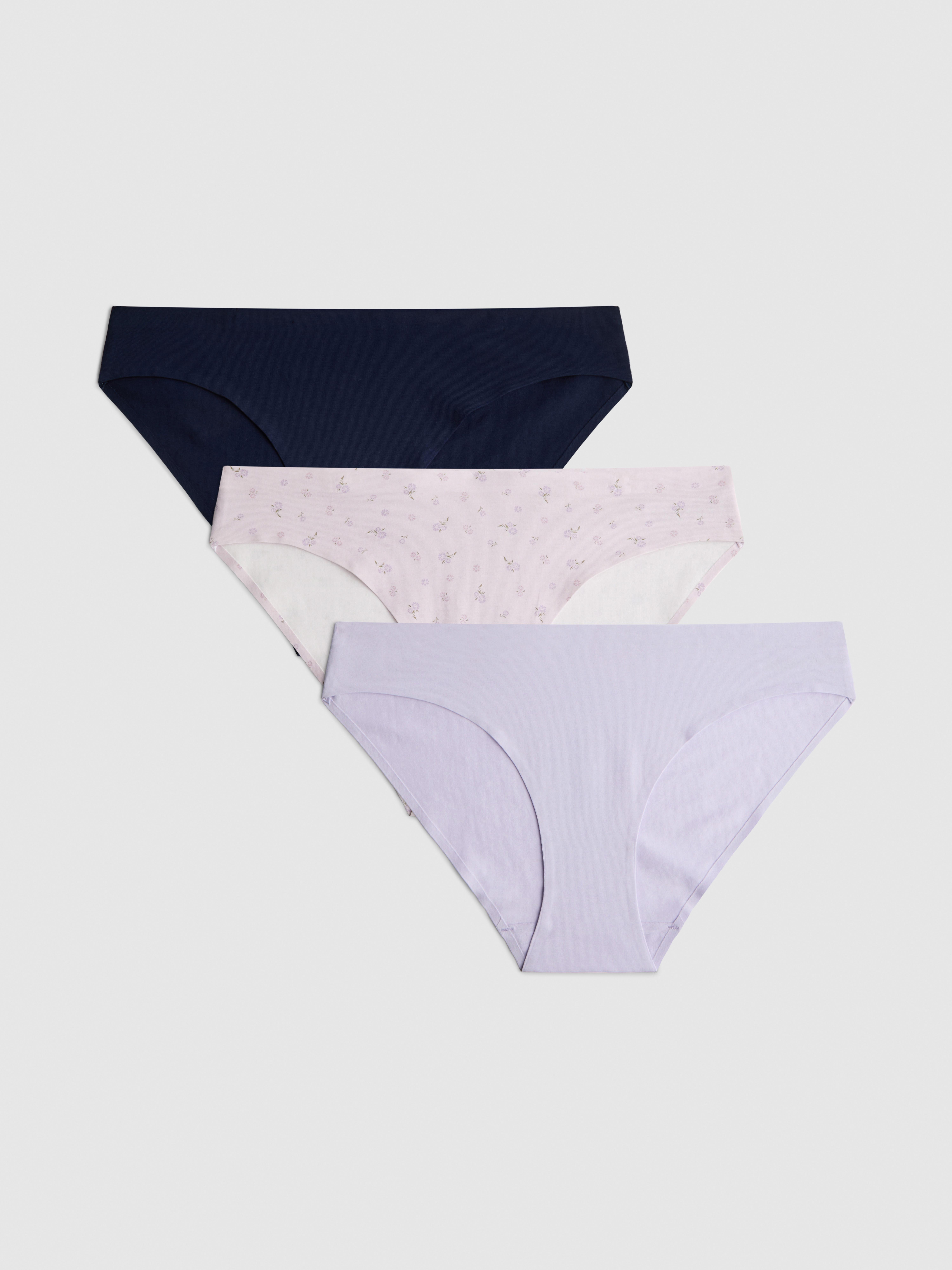 3pk Cotton Rich Invisible Mini Briefs