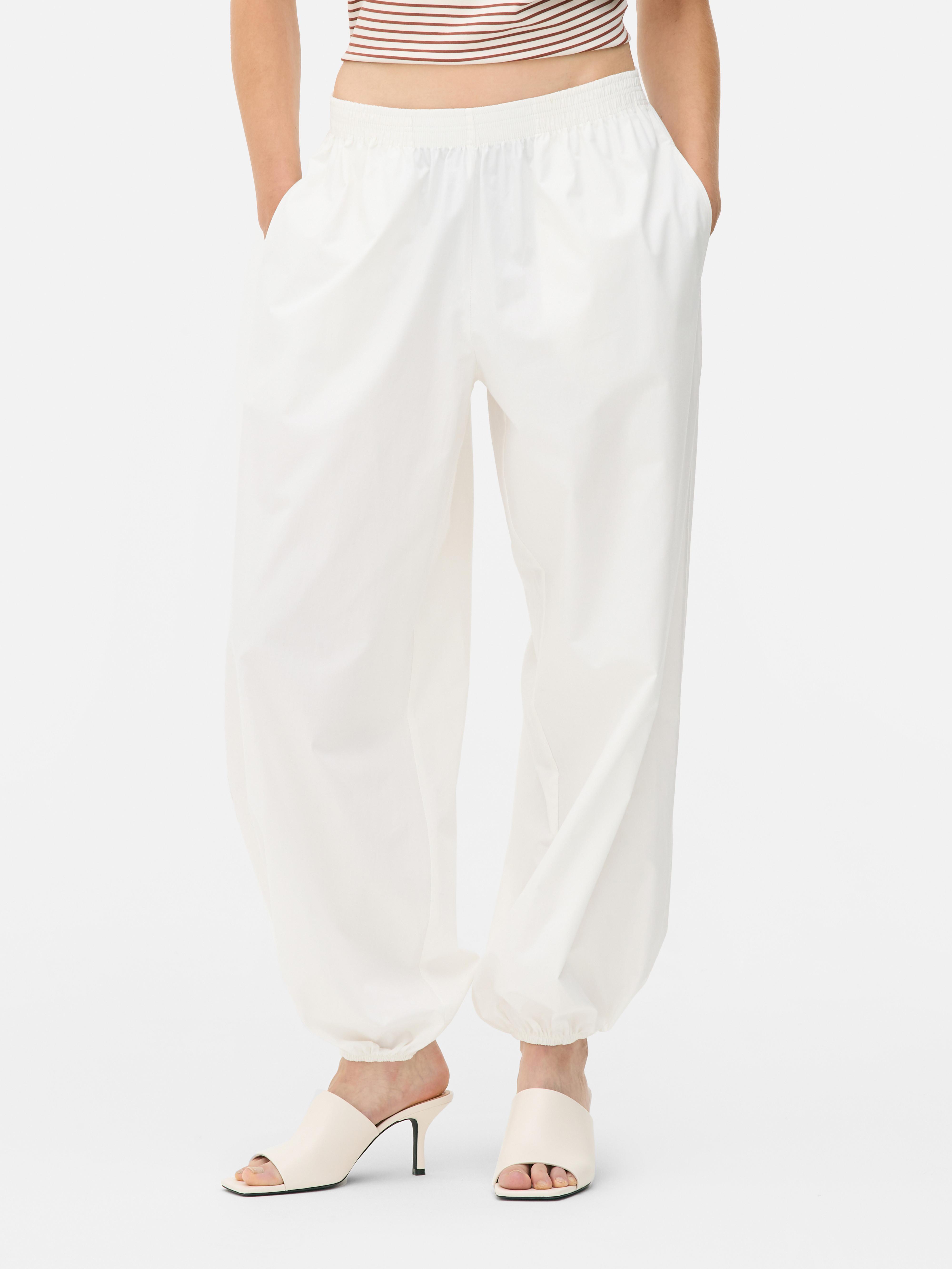 Pantalones bombachos con bajos ajustados