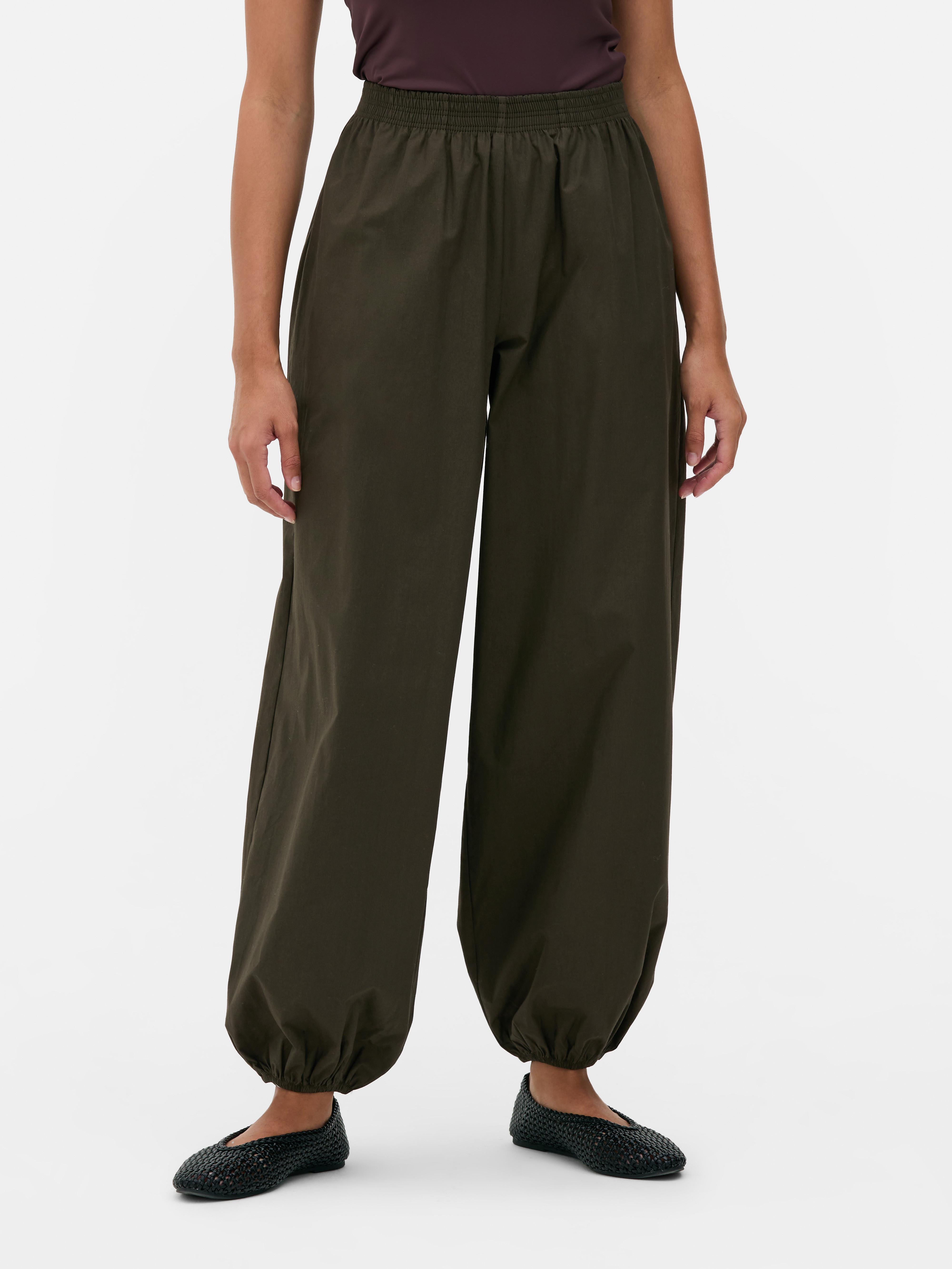 Pantalones bombachos con bajos ajustados