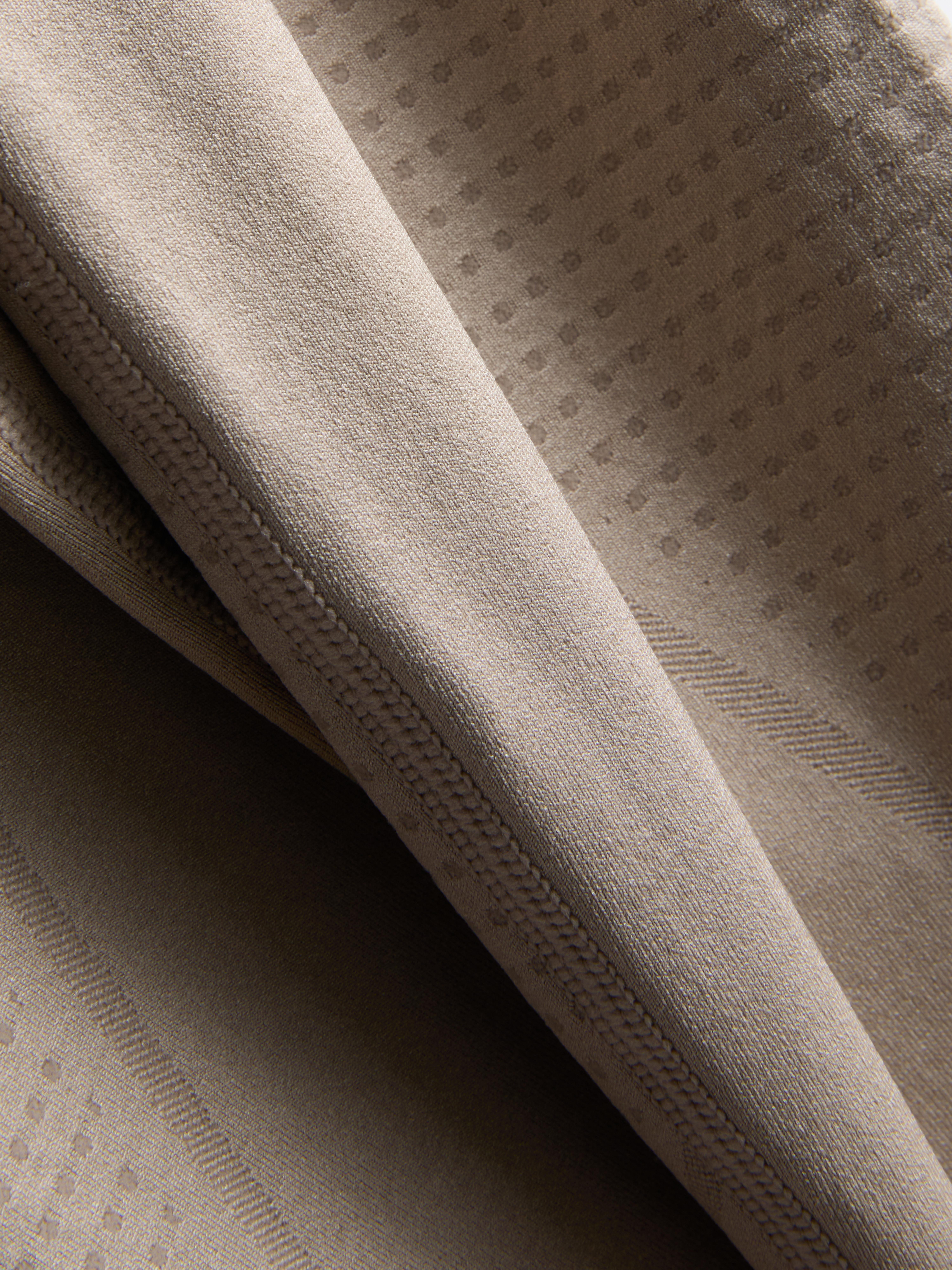 Women's Tan Seamless Active High-Shine Leggings