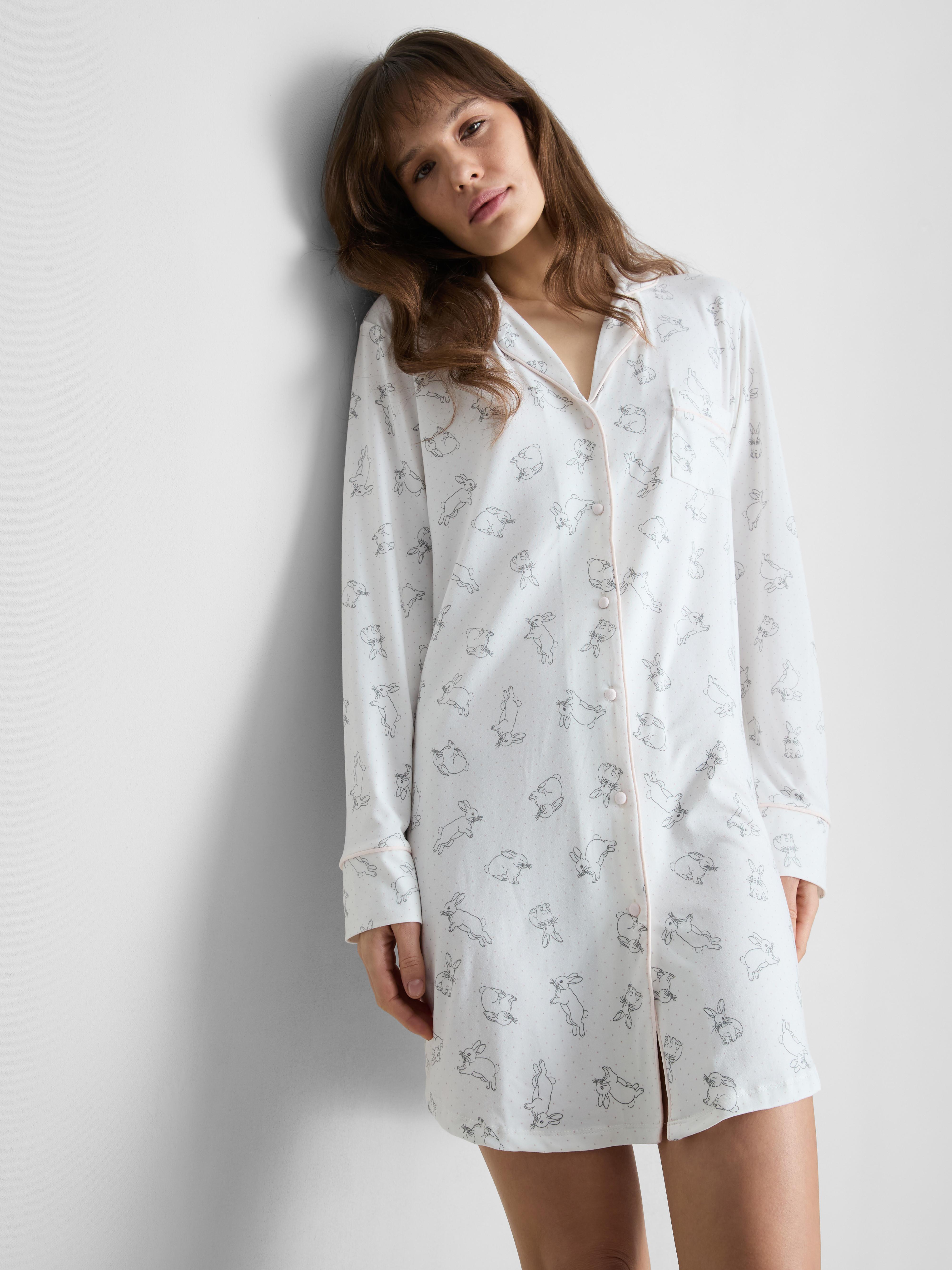 Relaxed Printed Boyfriend Nightshirt