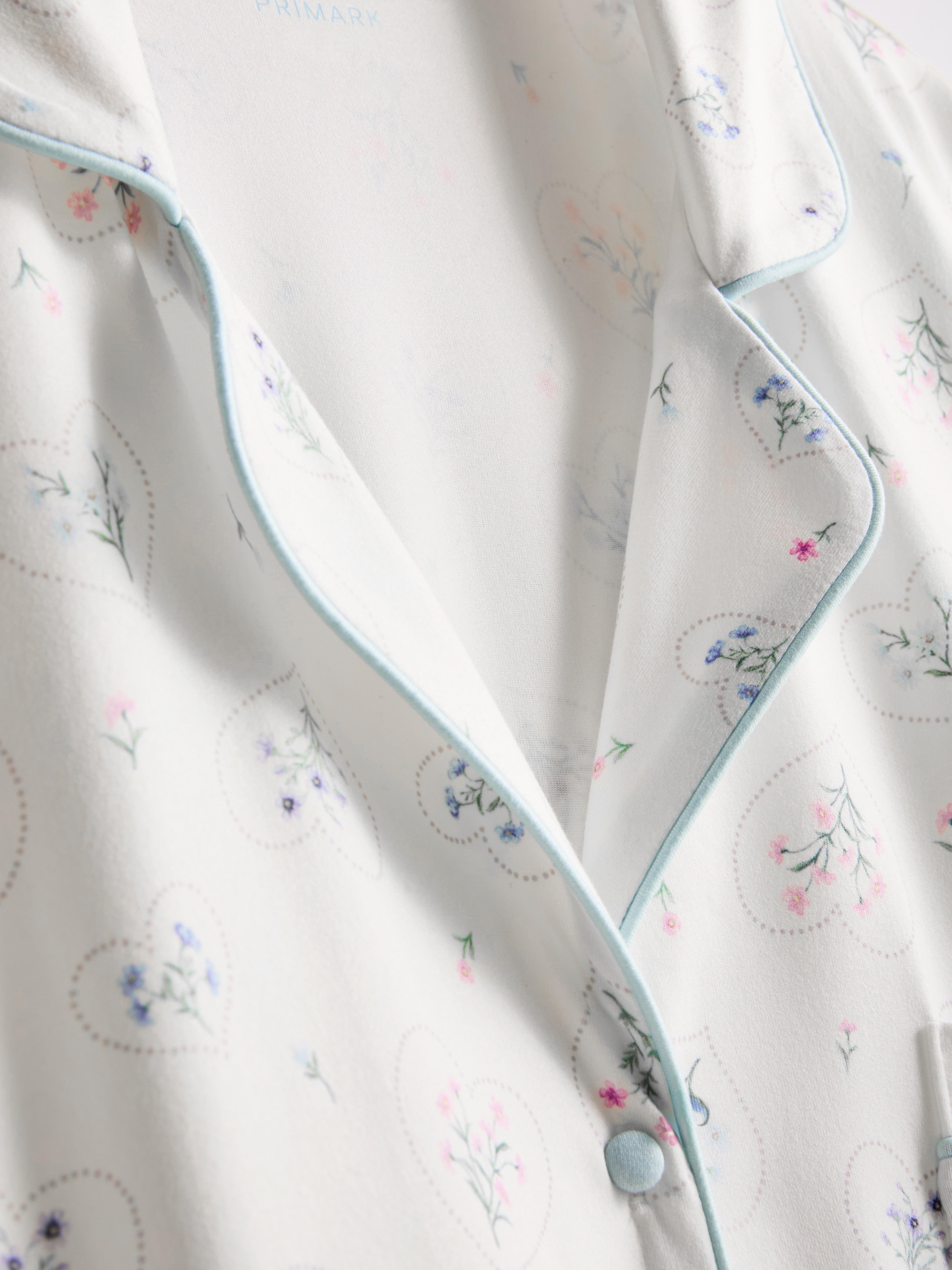 Camisa noite estilo Boyfriend estampada folgada