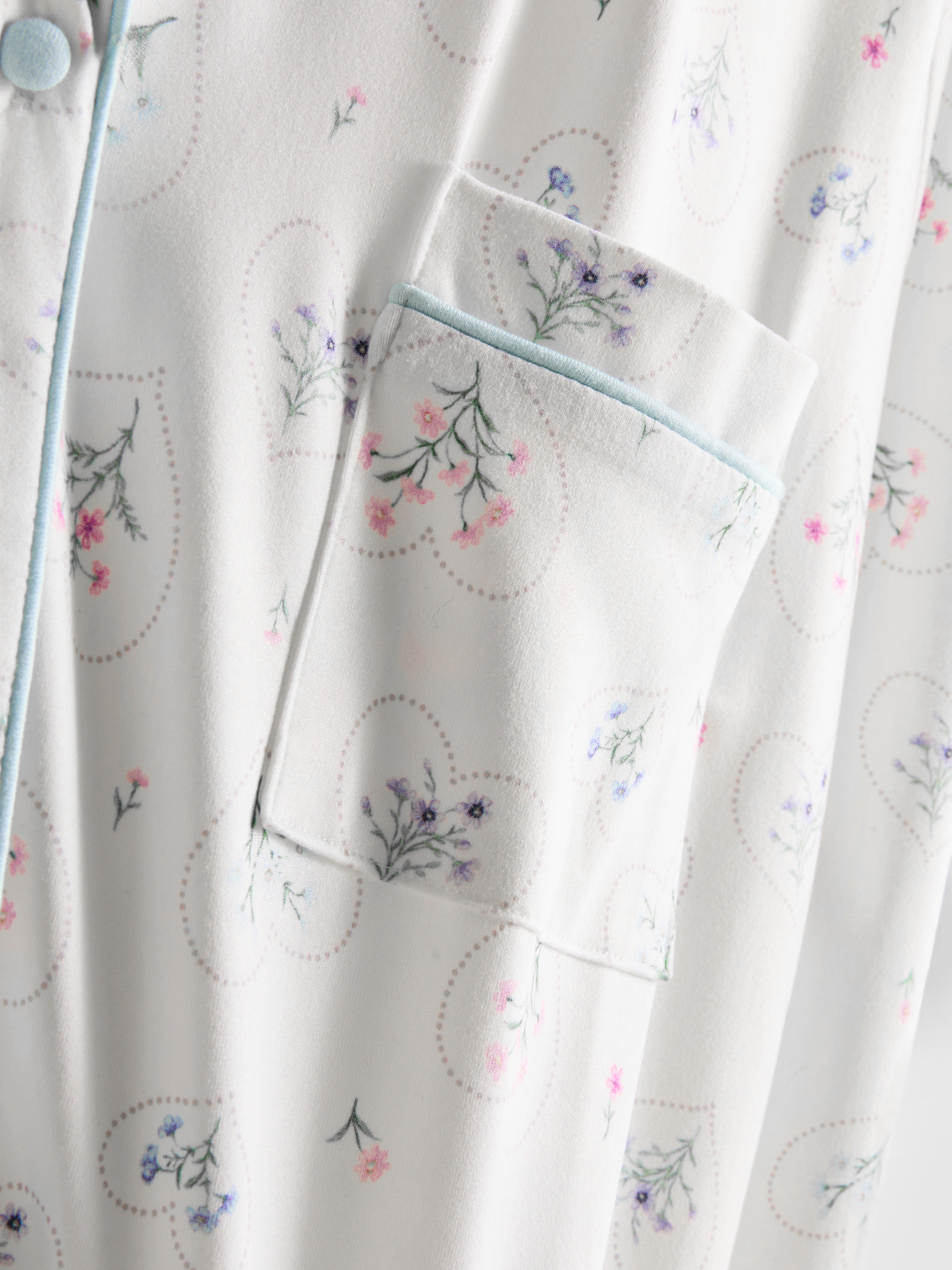 Camisa noite estilo Boyfriend estampada folgada