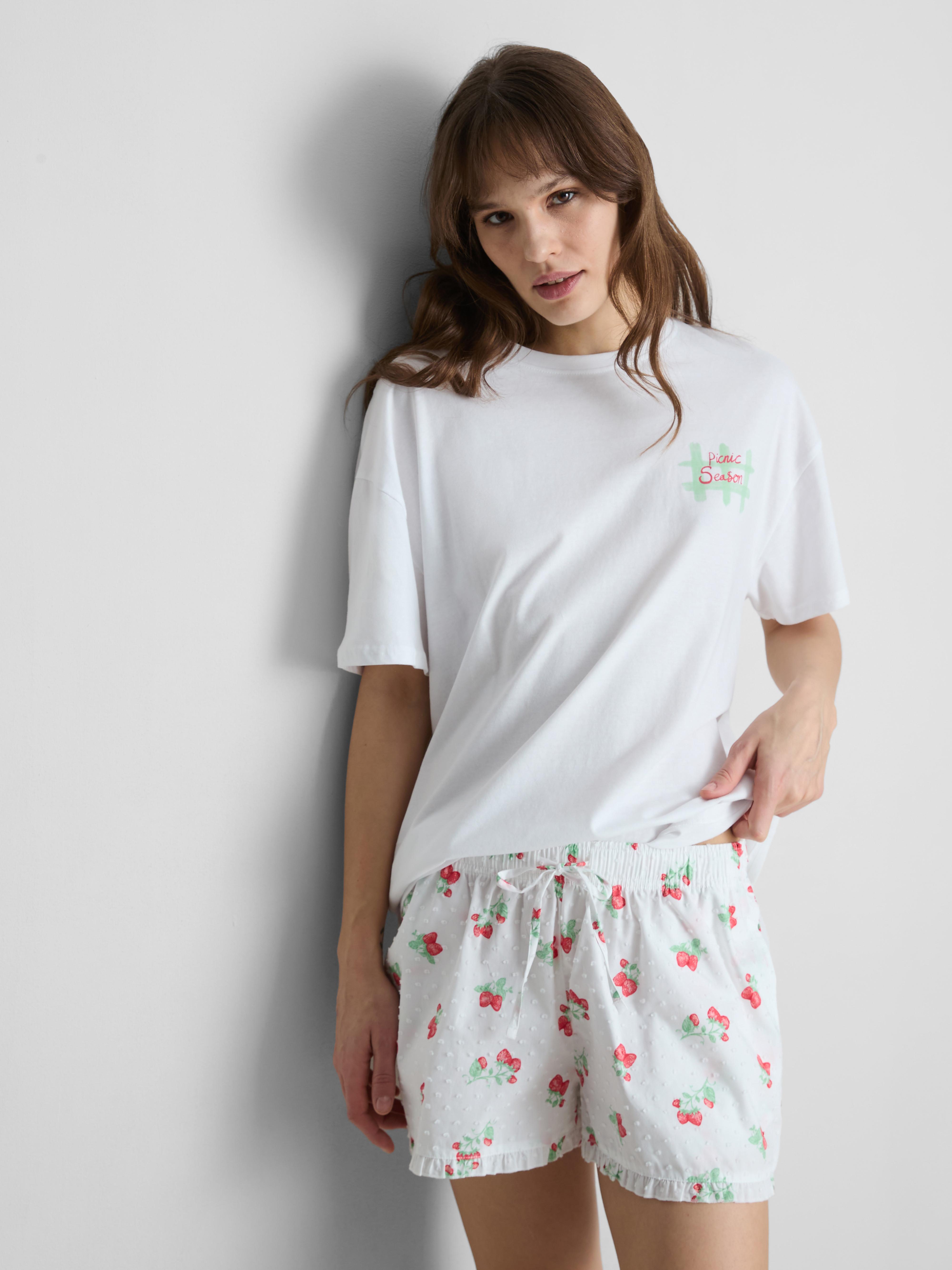 Graphic Pajama Top