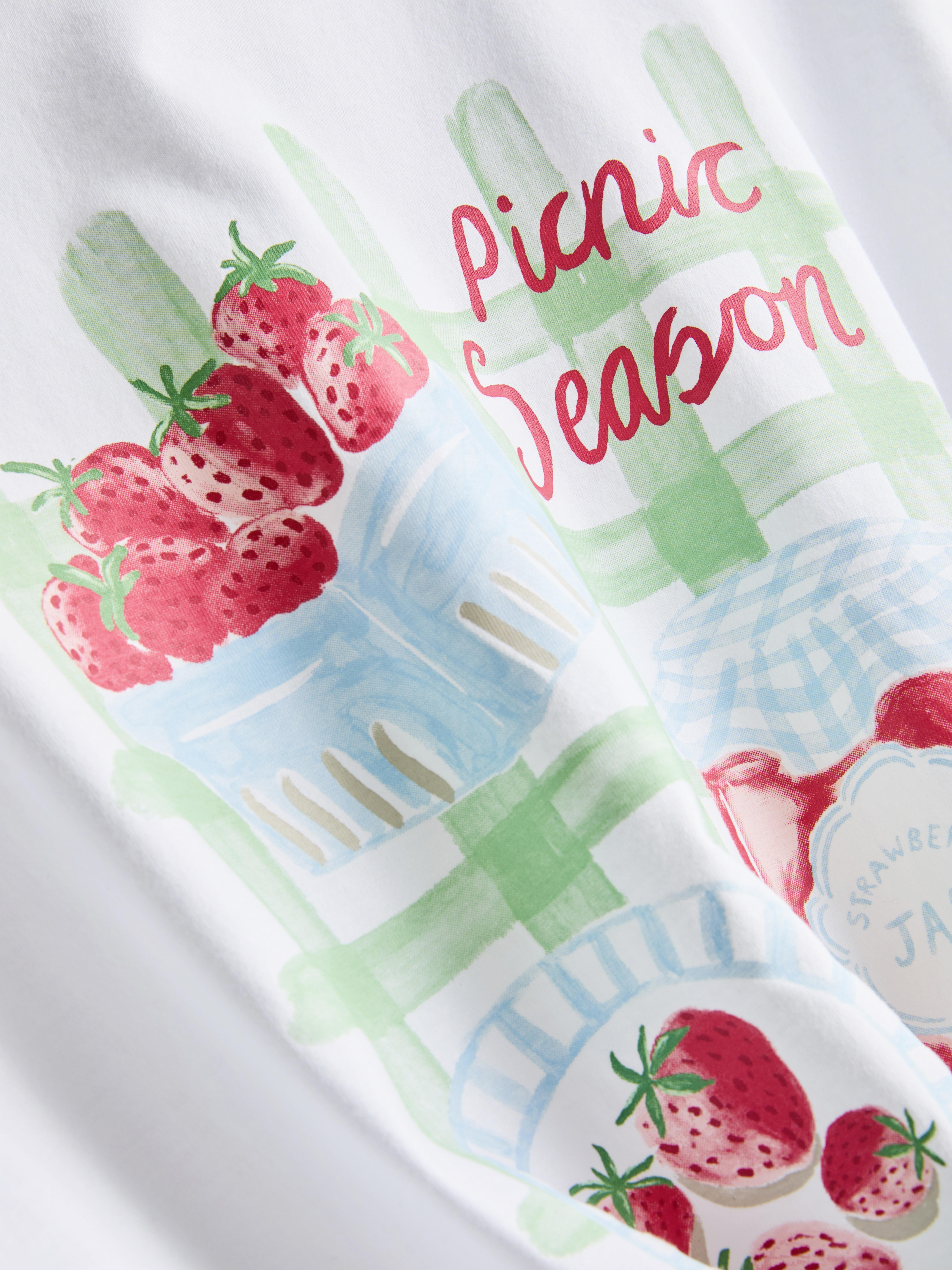 Graphic Pajama Top