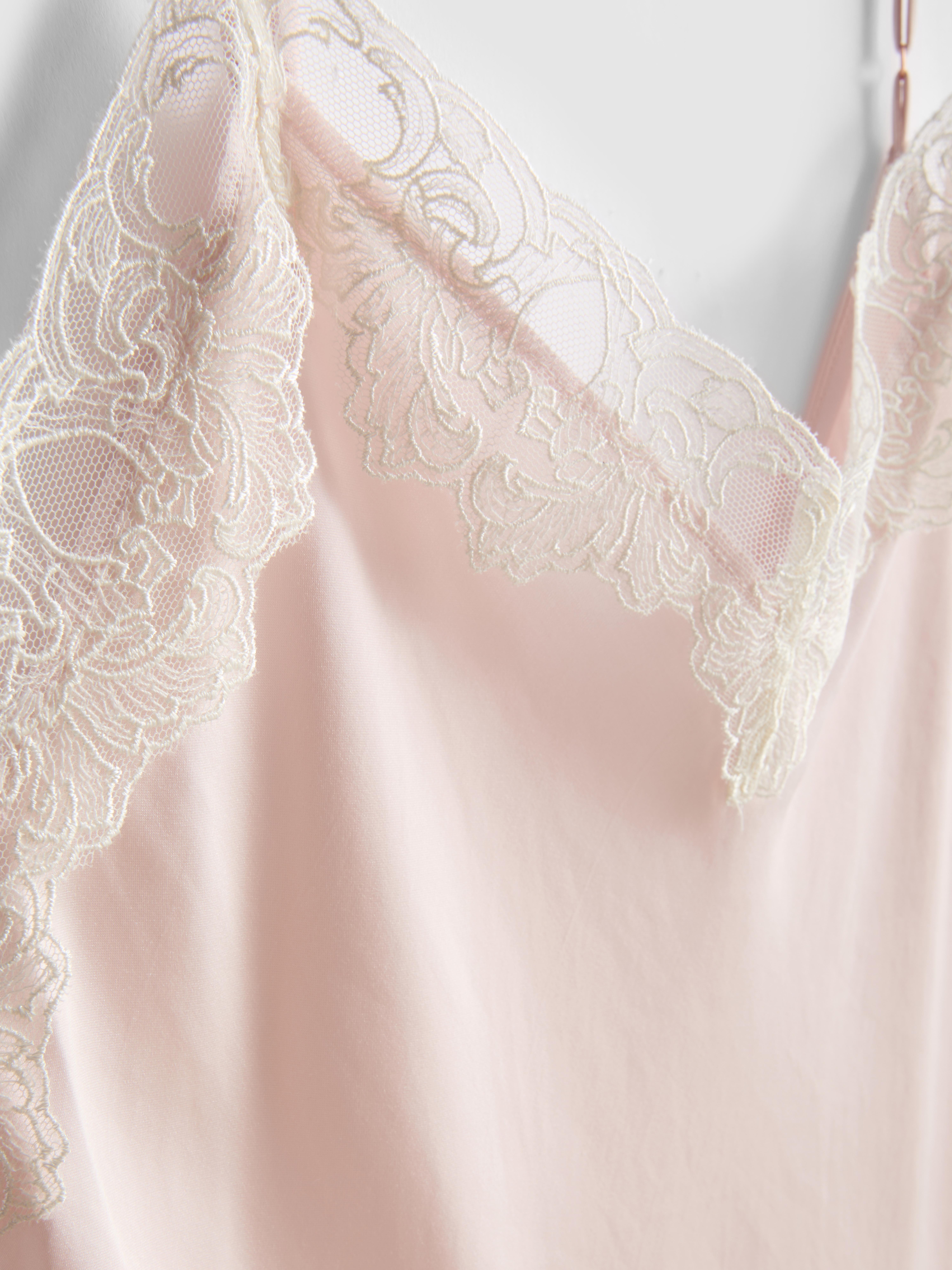 The Edit Satin Lace Maxi Chemise