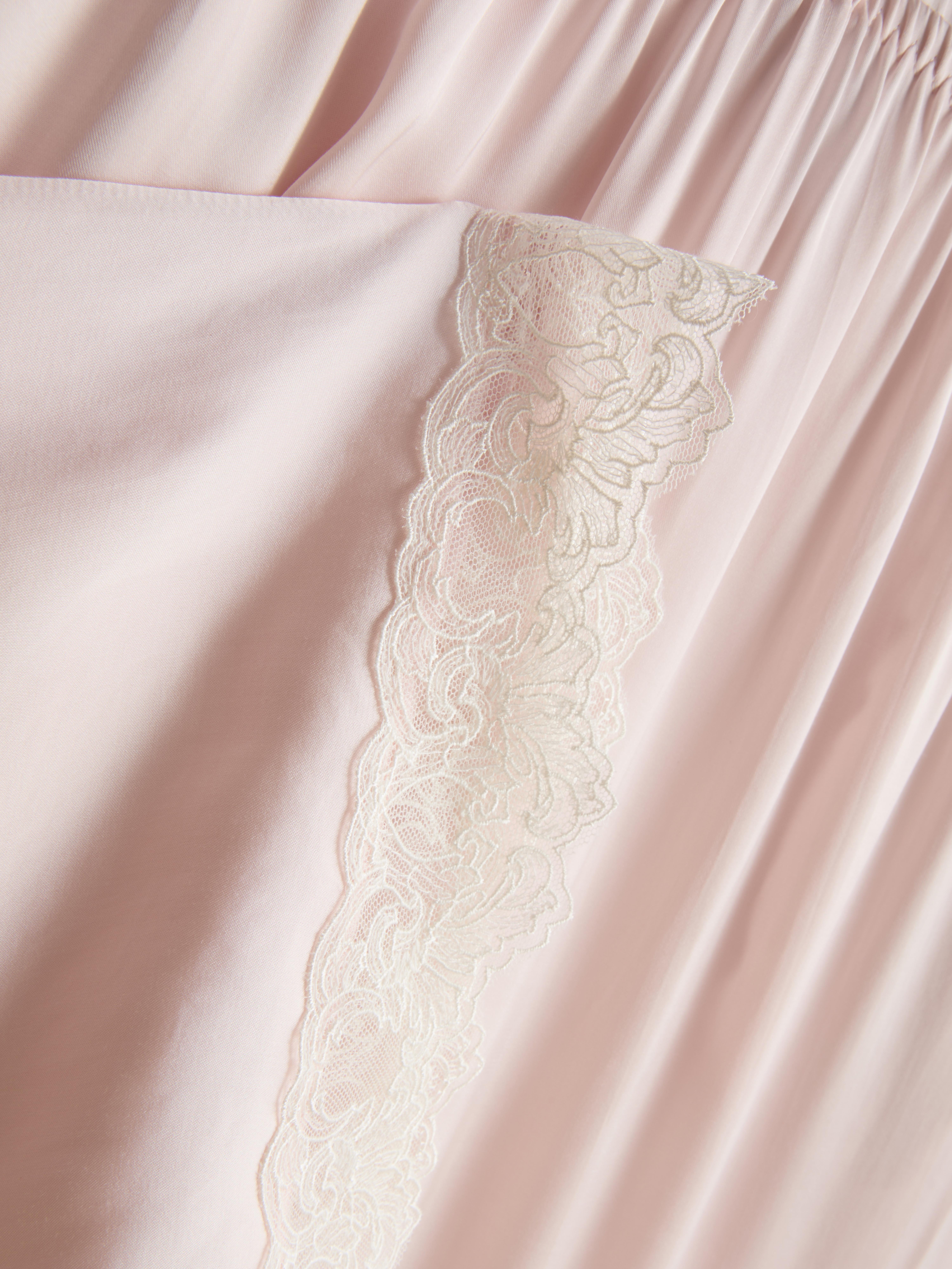 Pantaloni de pijama din satin cu dantelă The Edit