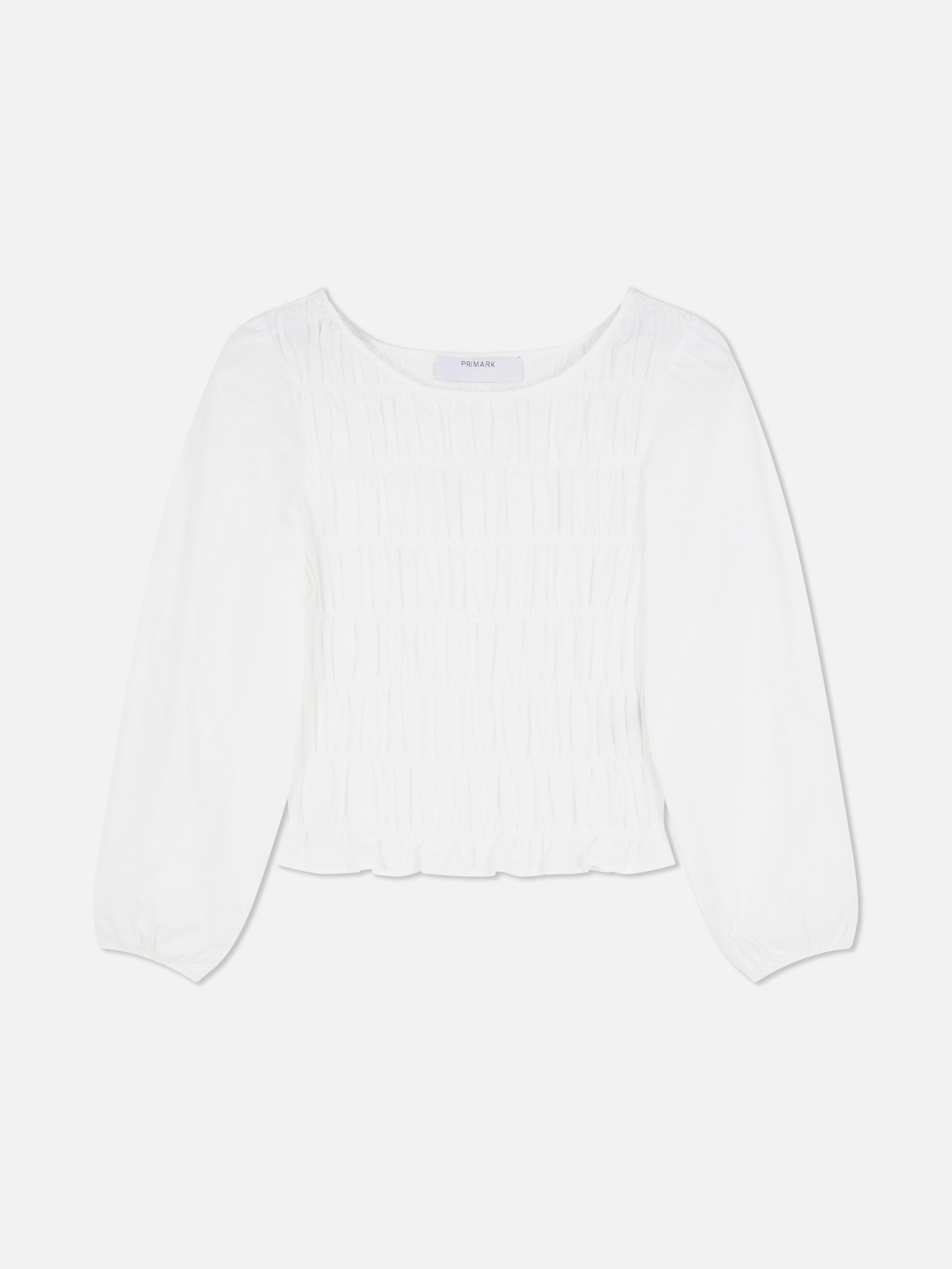 Shirred Bodice Blouse