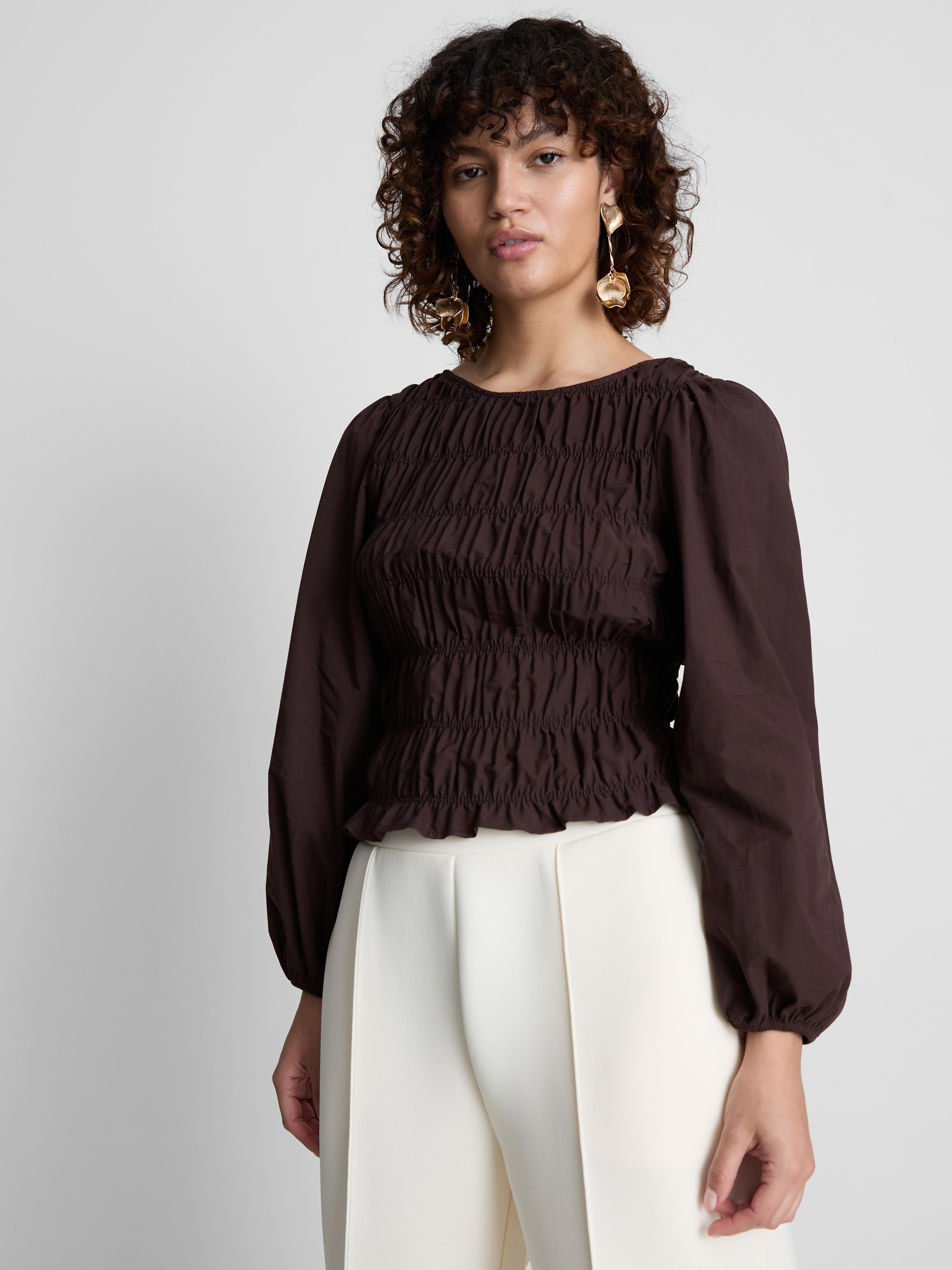 Shirred Bodice Blouse