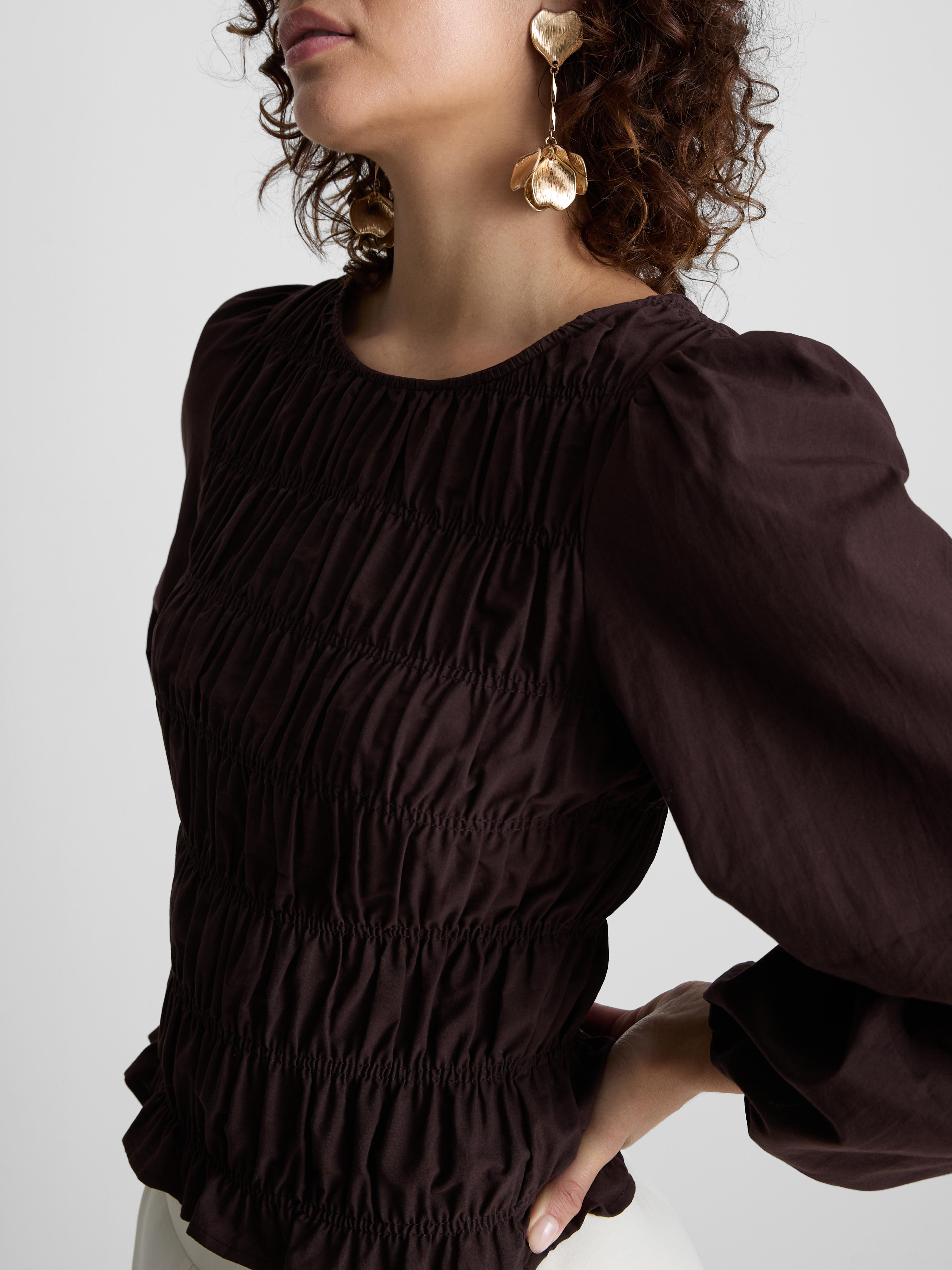 Shirred Bodice Blouse