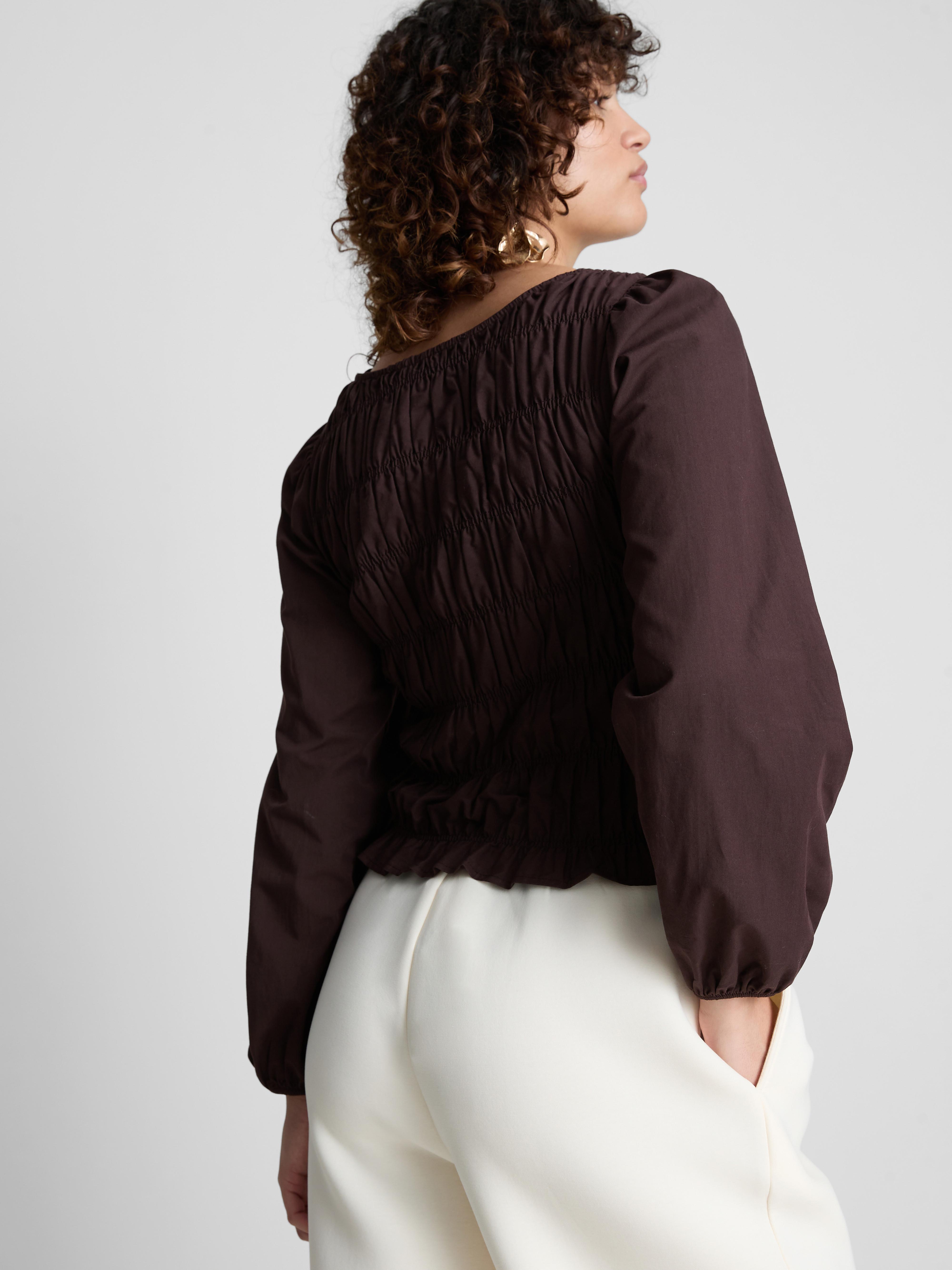 Shirred Bodice Blouse