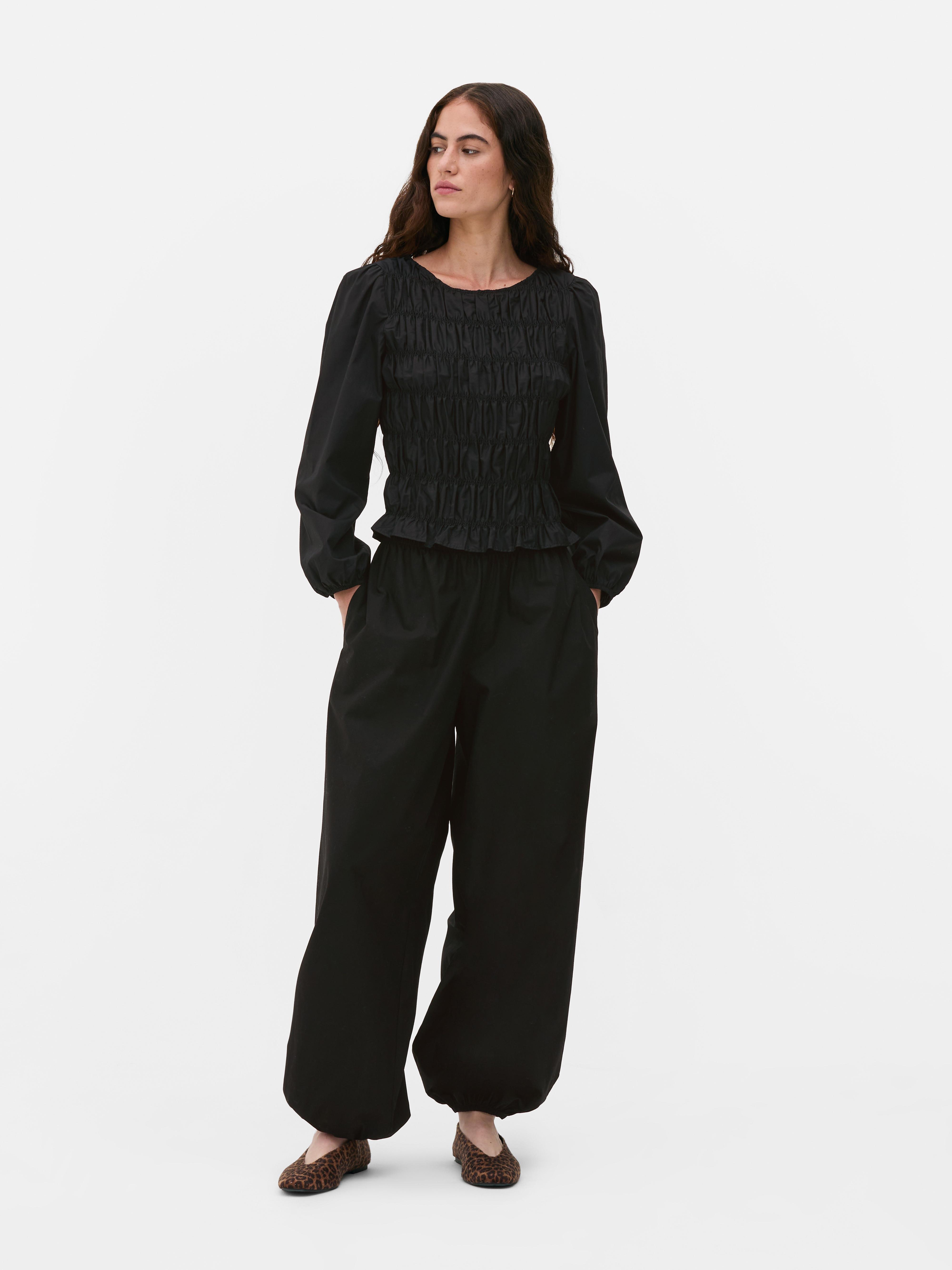 Shirred Bodice Blouse
