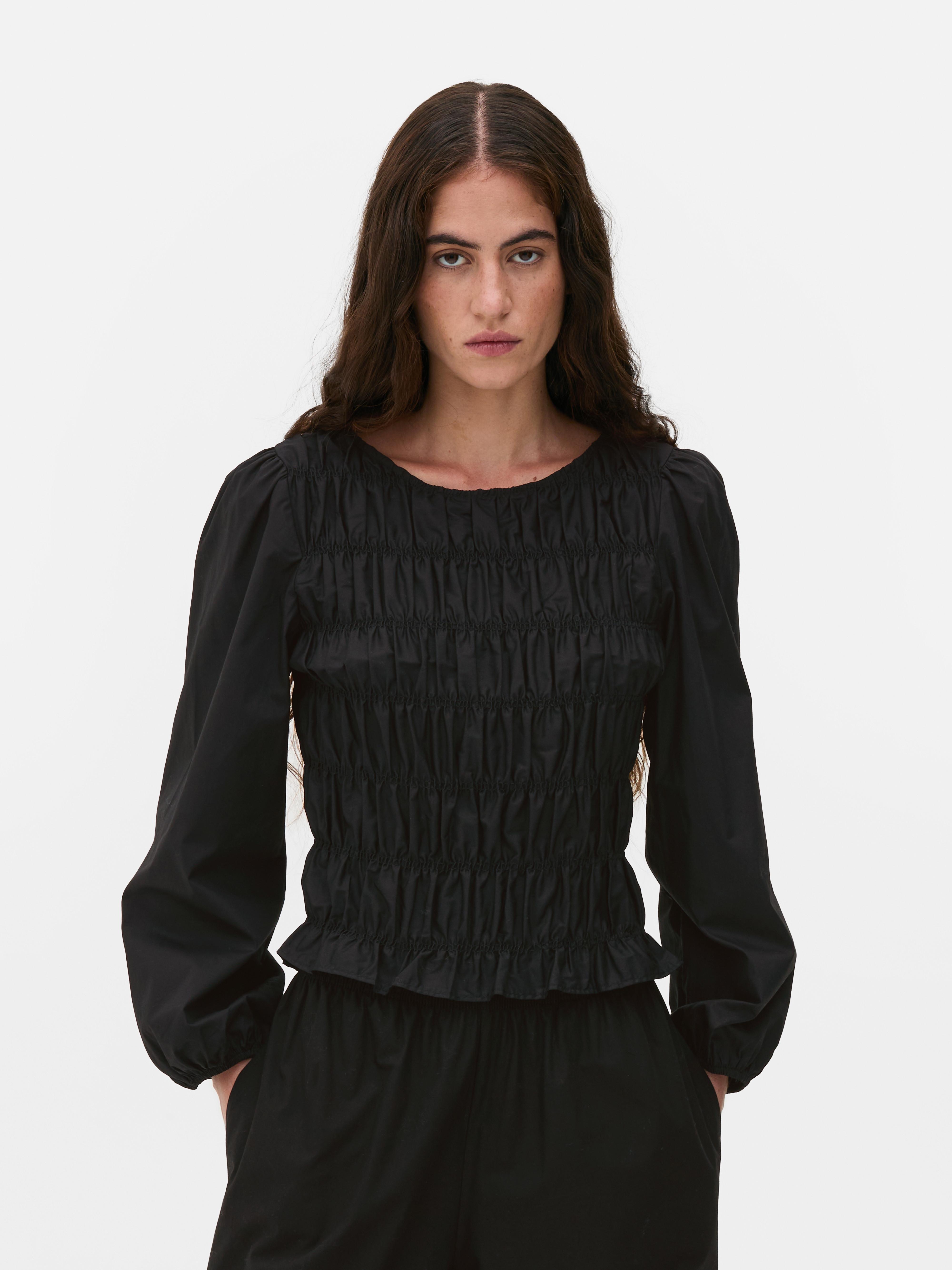 Shirred Bodice Blouse