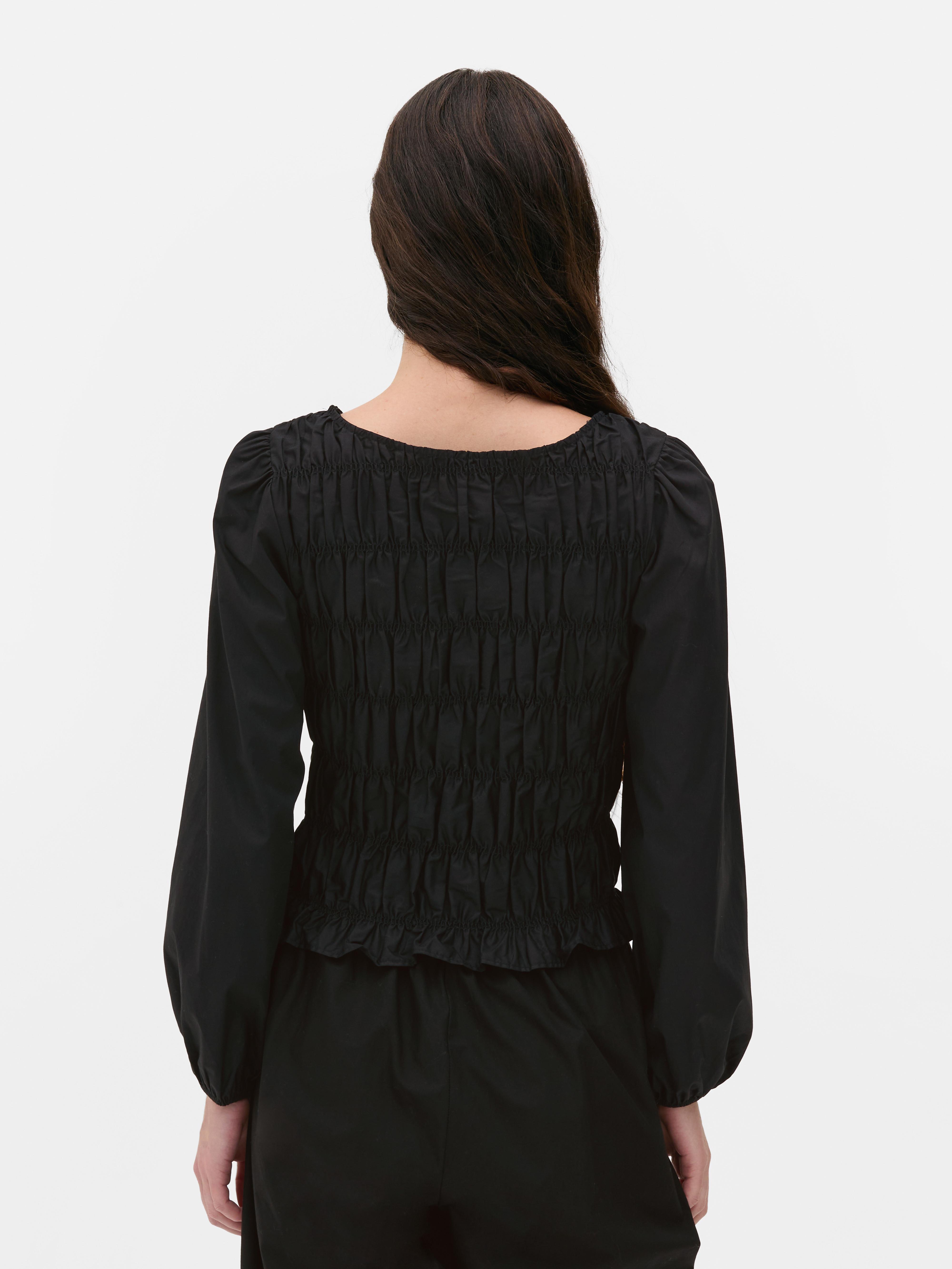 Shirred Bodice Blouse