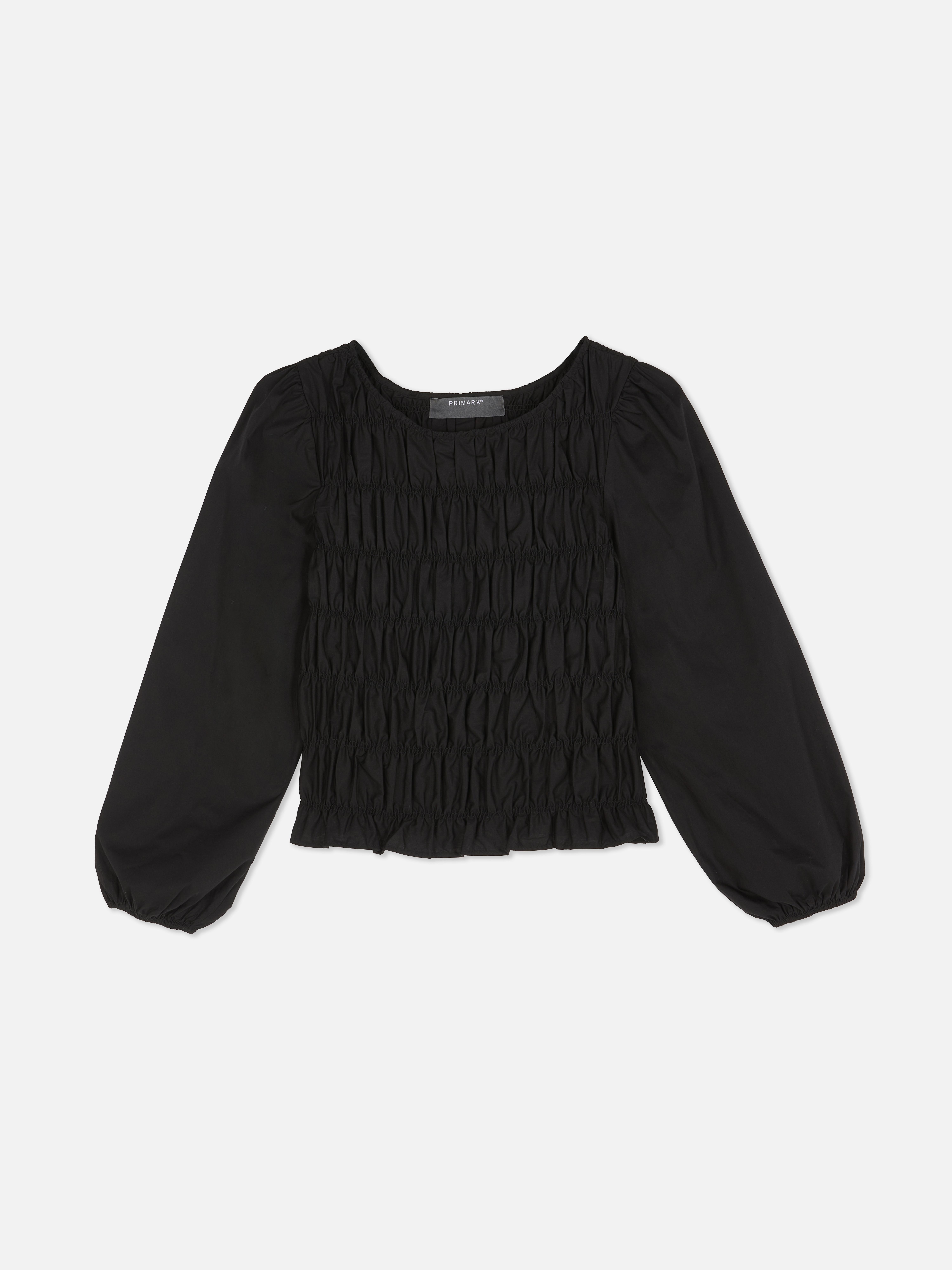 Shirred Bodice Blouse