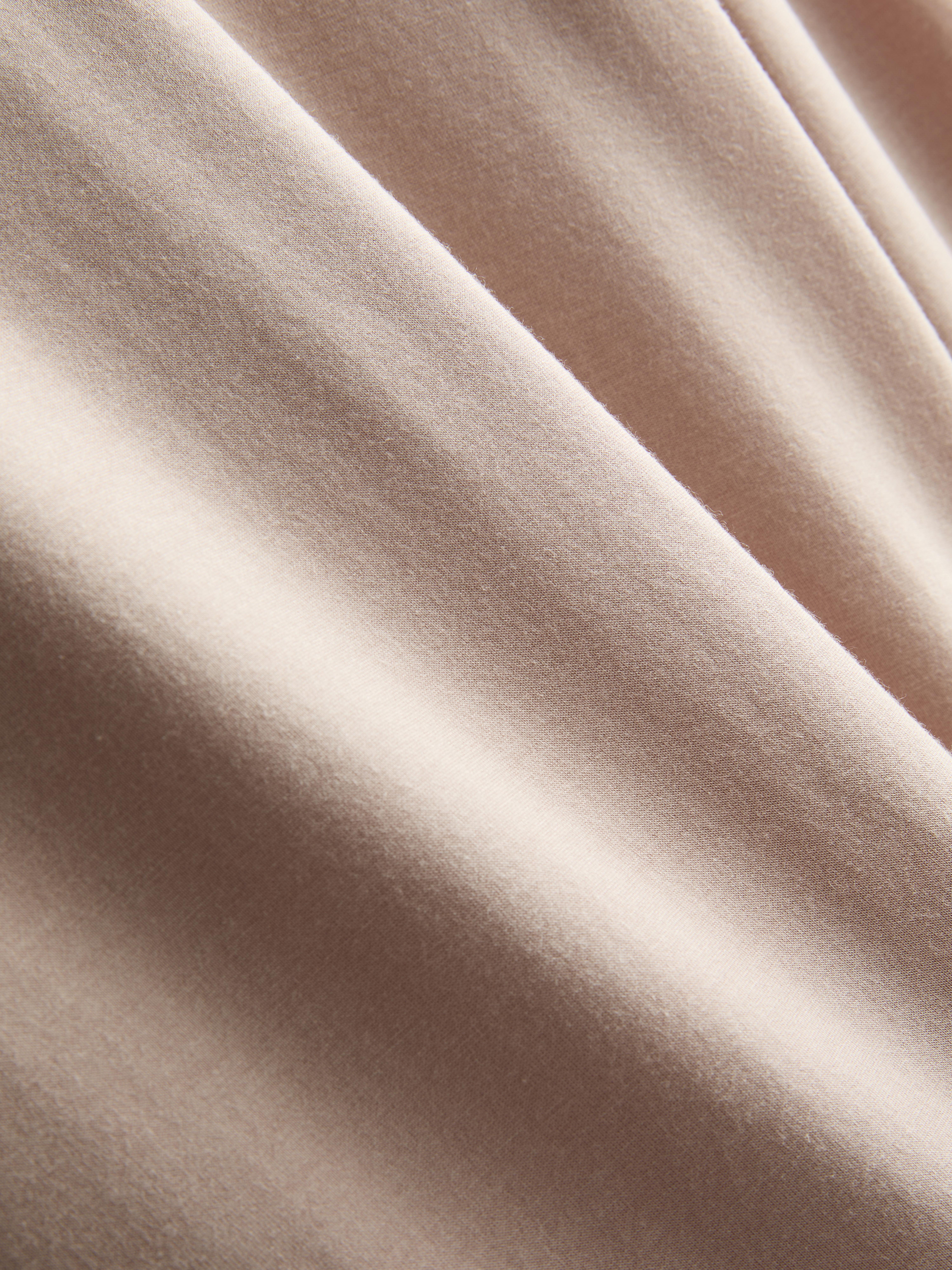 Women's Oatmeal Long Sleeve Sleep Tee