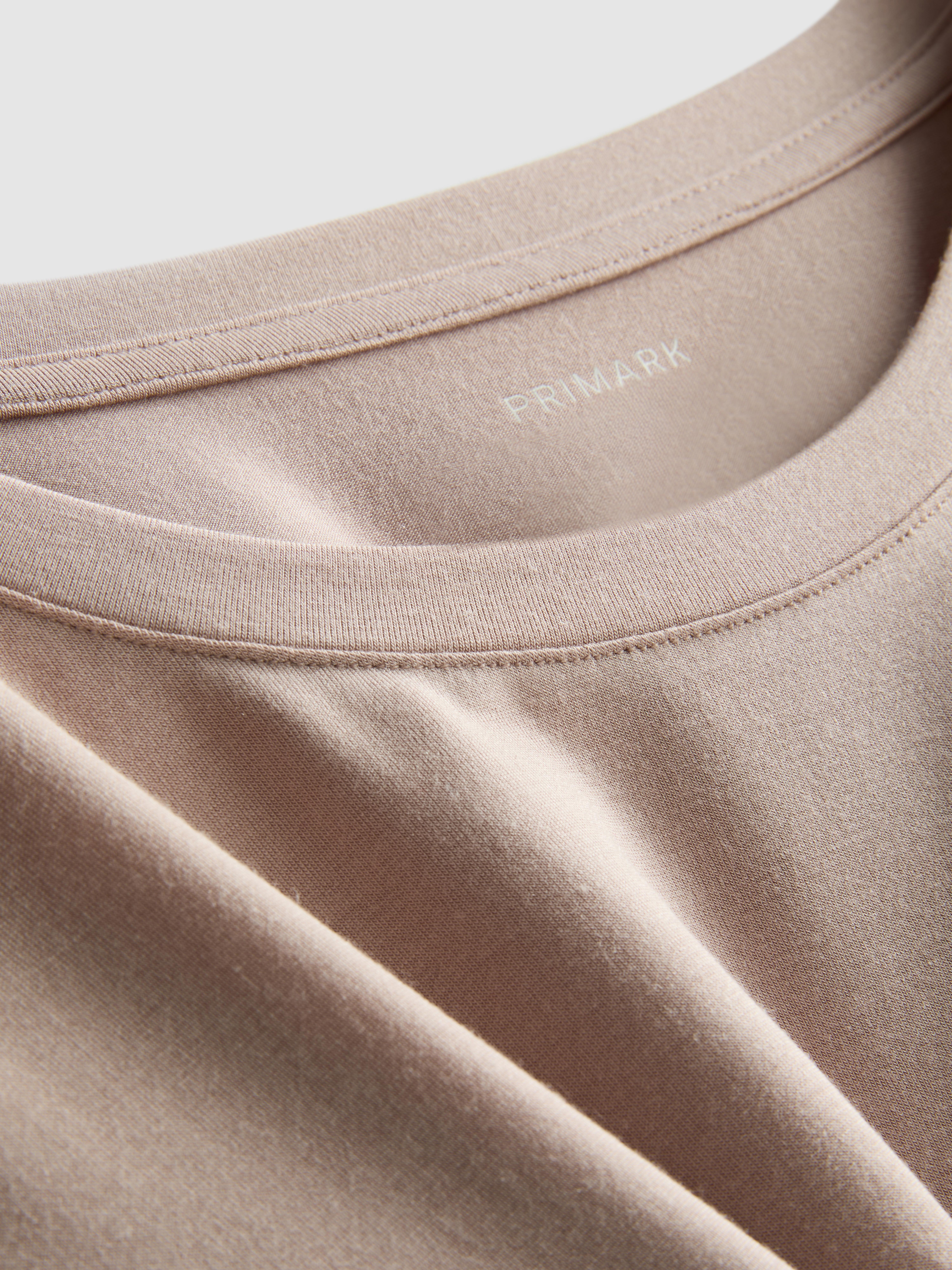 Women's Oatmeal Long Sleeve Sleep Tee