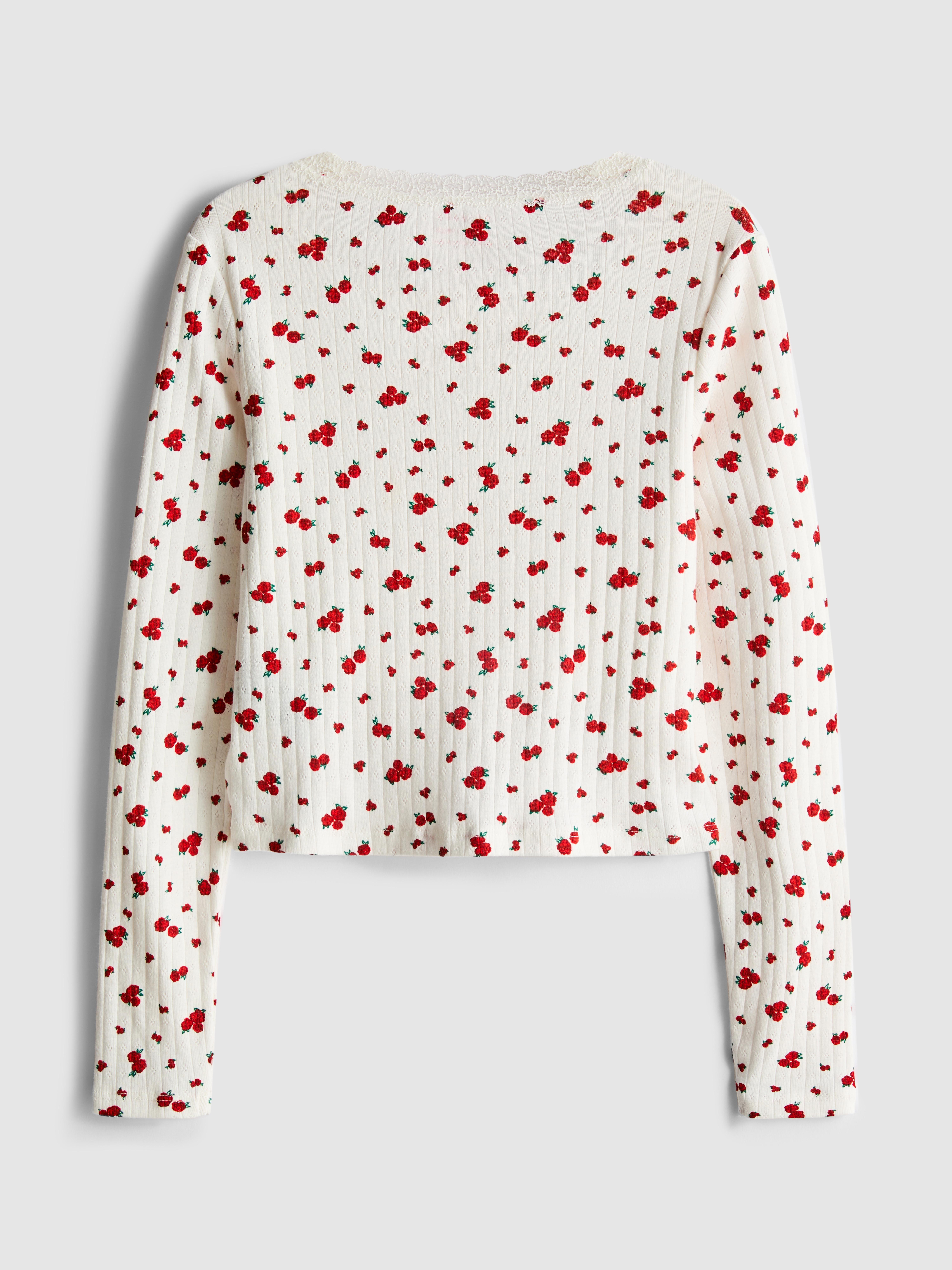 7-15yrs | Pointelle Long-Sleeve T-Shirt