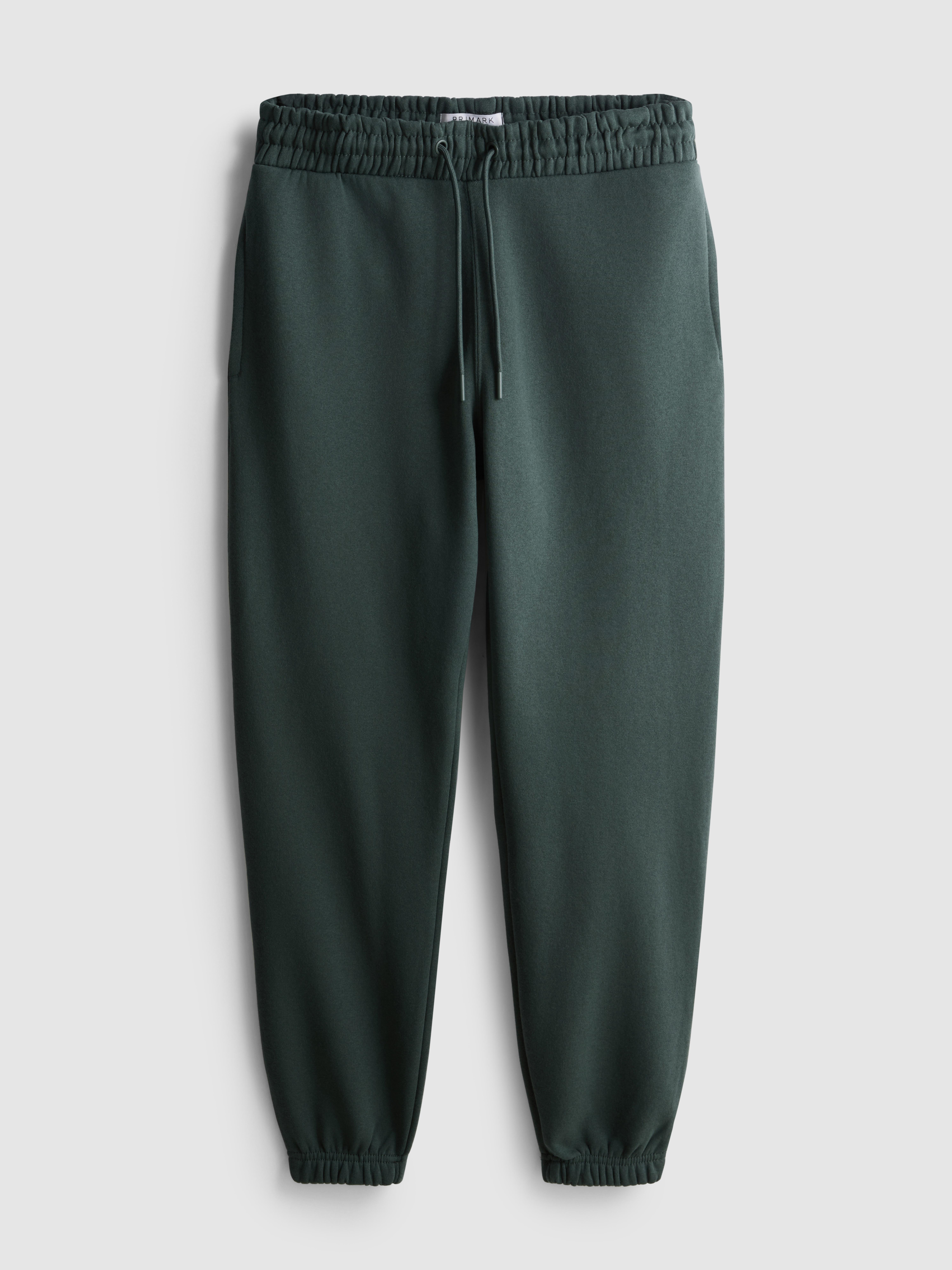 Men's Green Cuffed Sweatpants