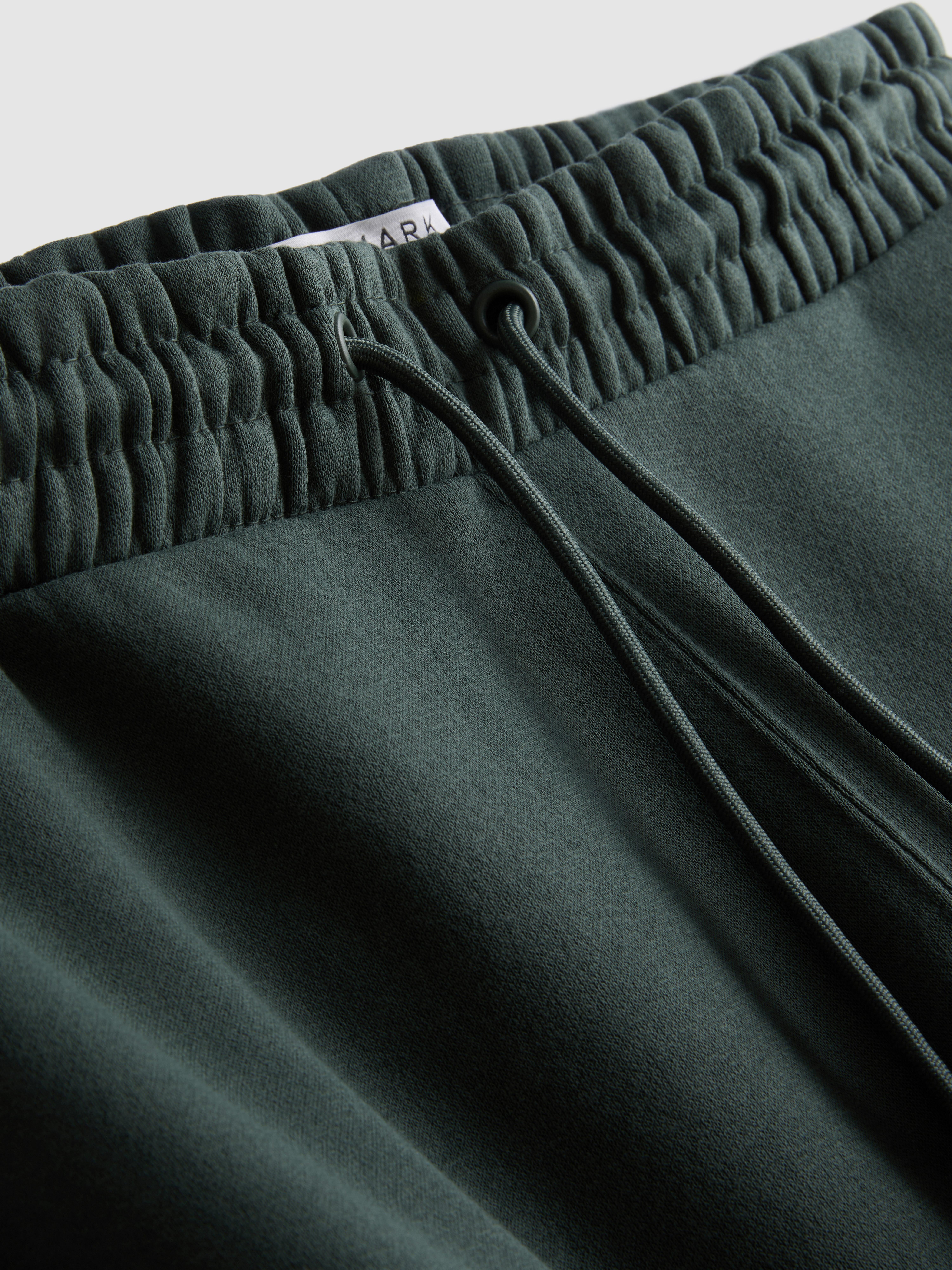 Men's Green Cuffed Sweatpants