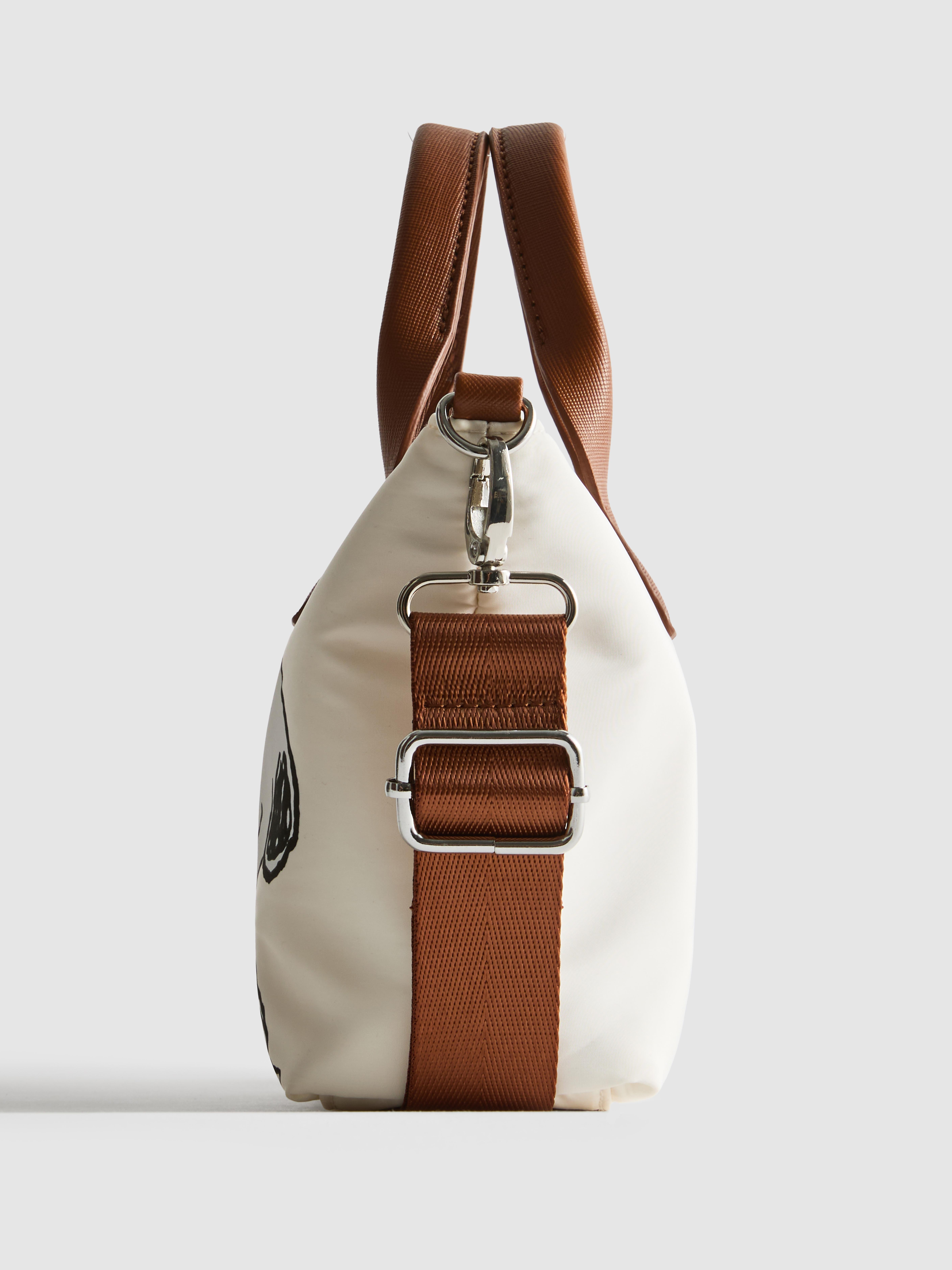 Women's Ivory Snoopy Mini Shopper Bag