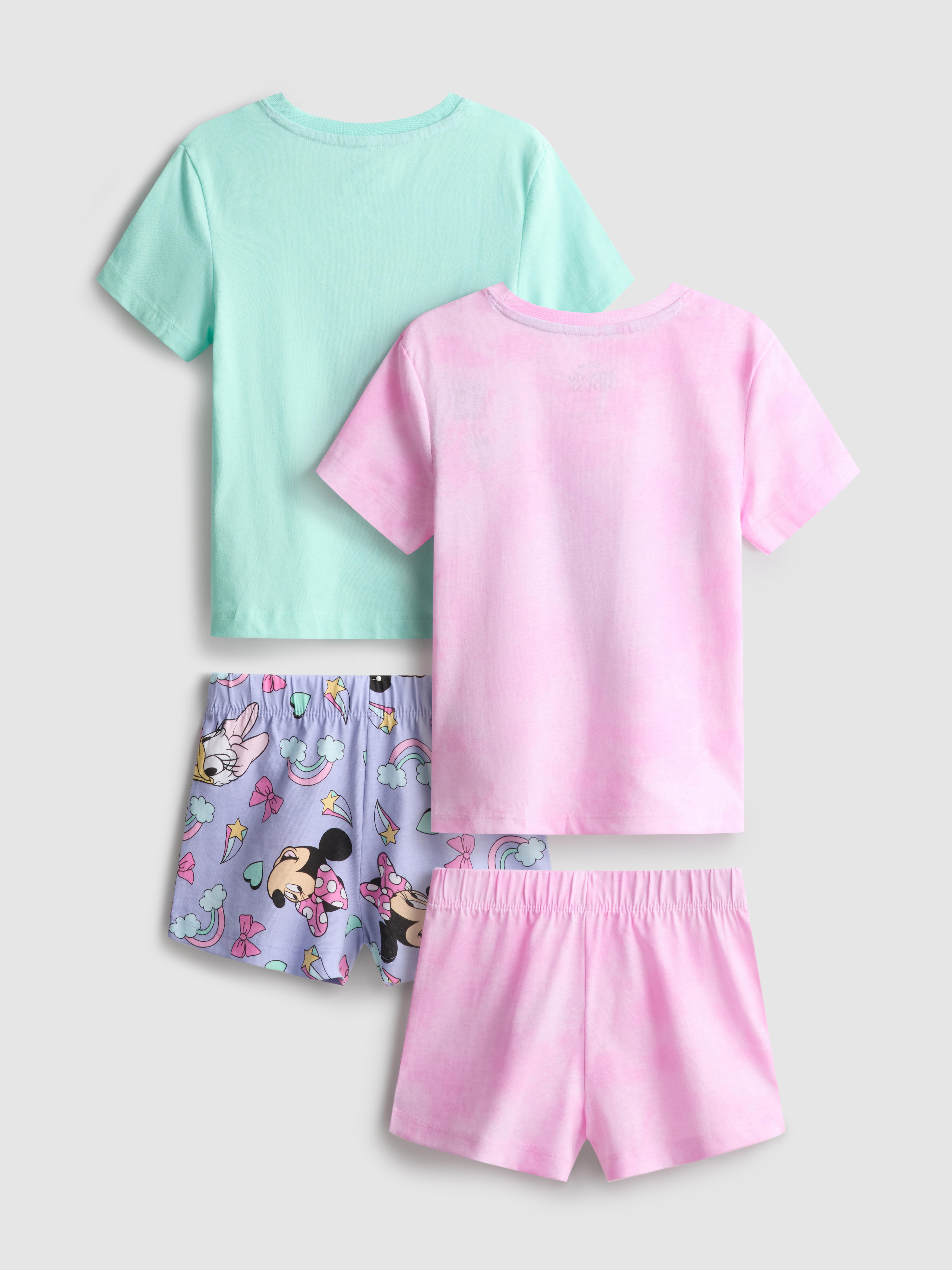 1,5–8 Jahre | Kurzer „Disney Minnie Maus Daisy Duck“ Schlafanzug, 2er-Pack