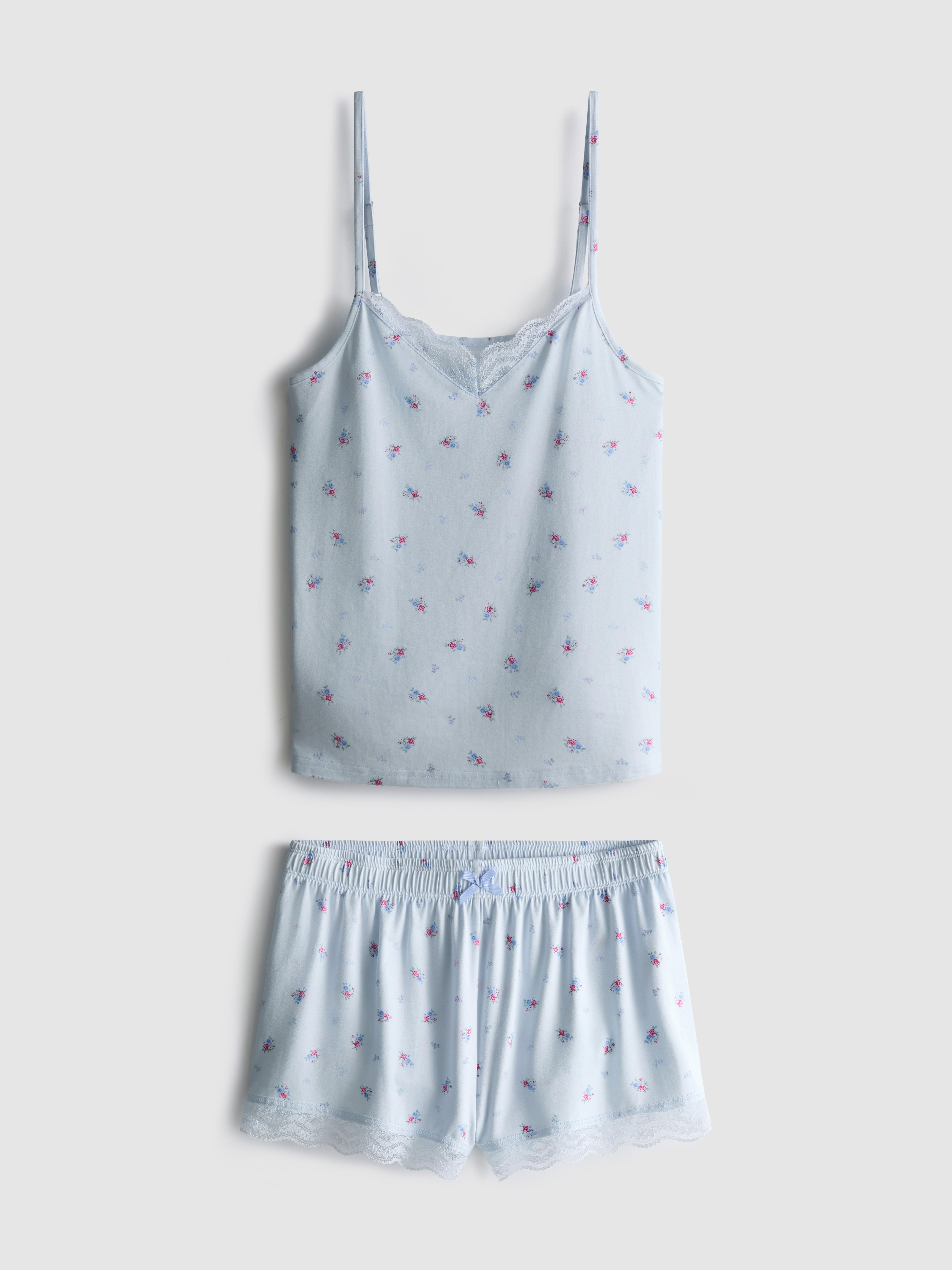 Printed Cami and Shorts Pajamas