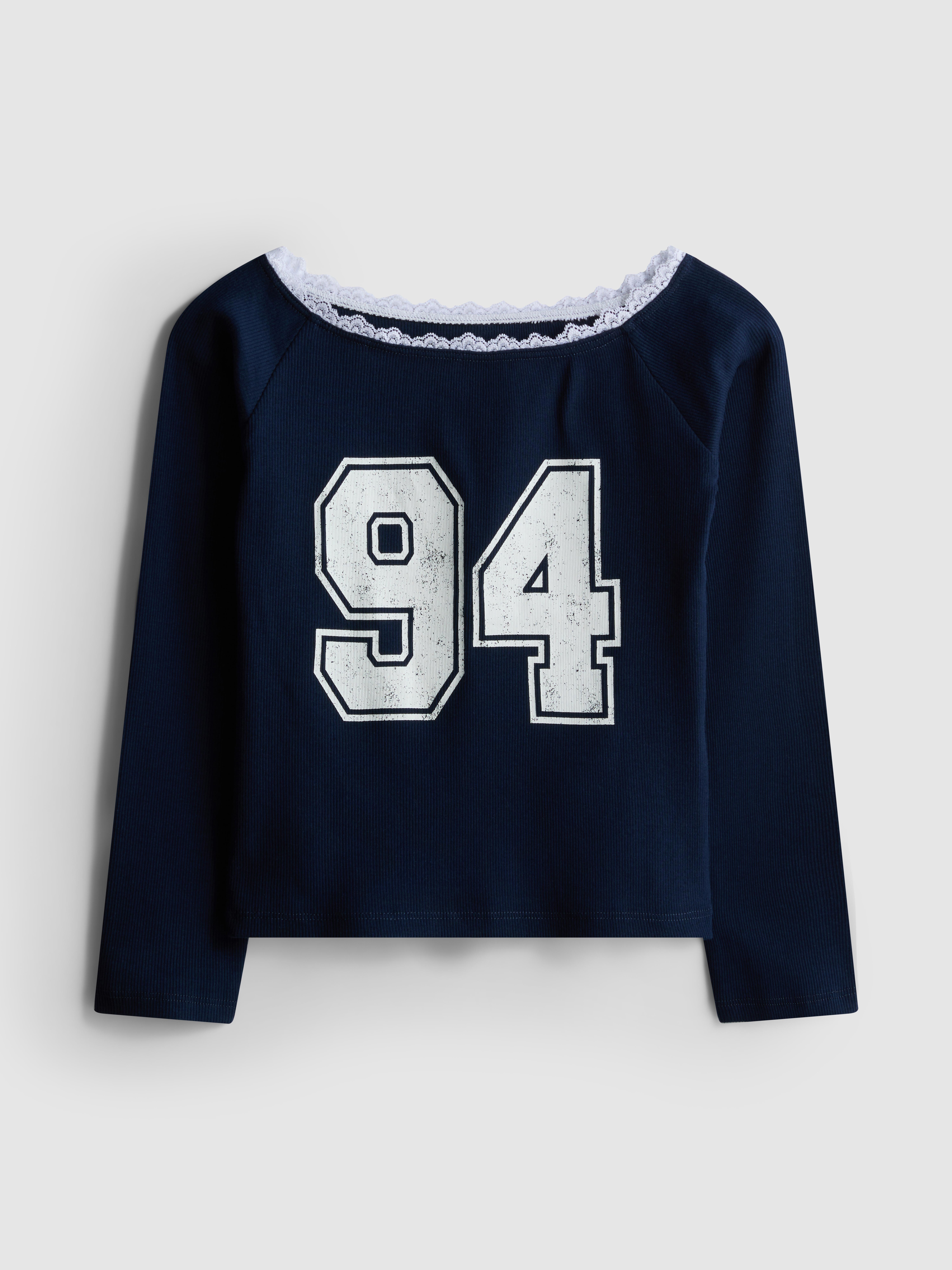 7-15yrs | Lace Off-the-Shoulder Top