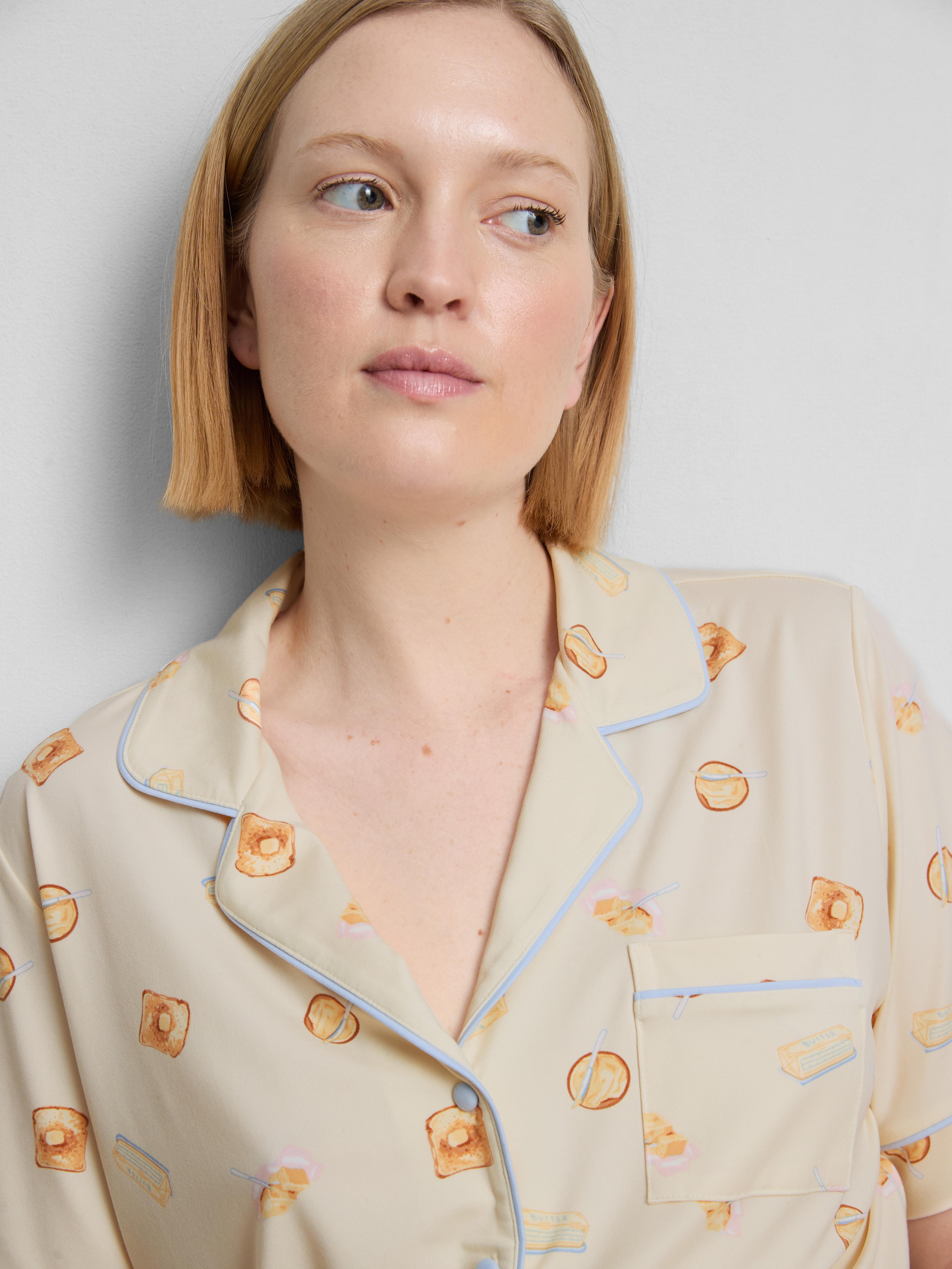 Breakfast Print Shorty Pajamas