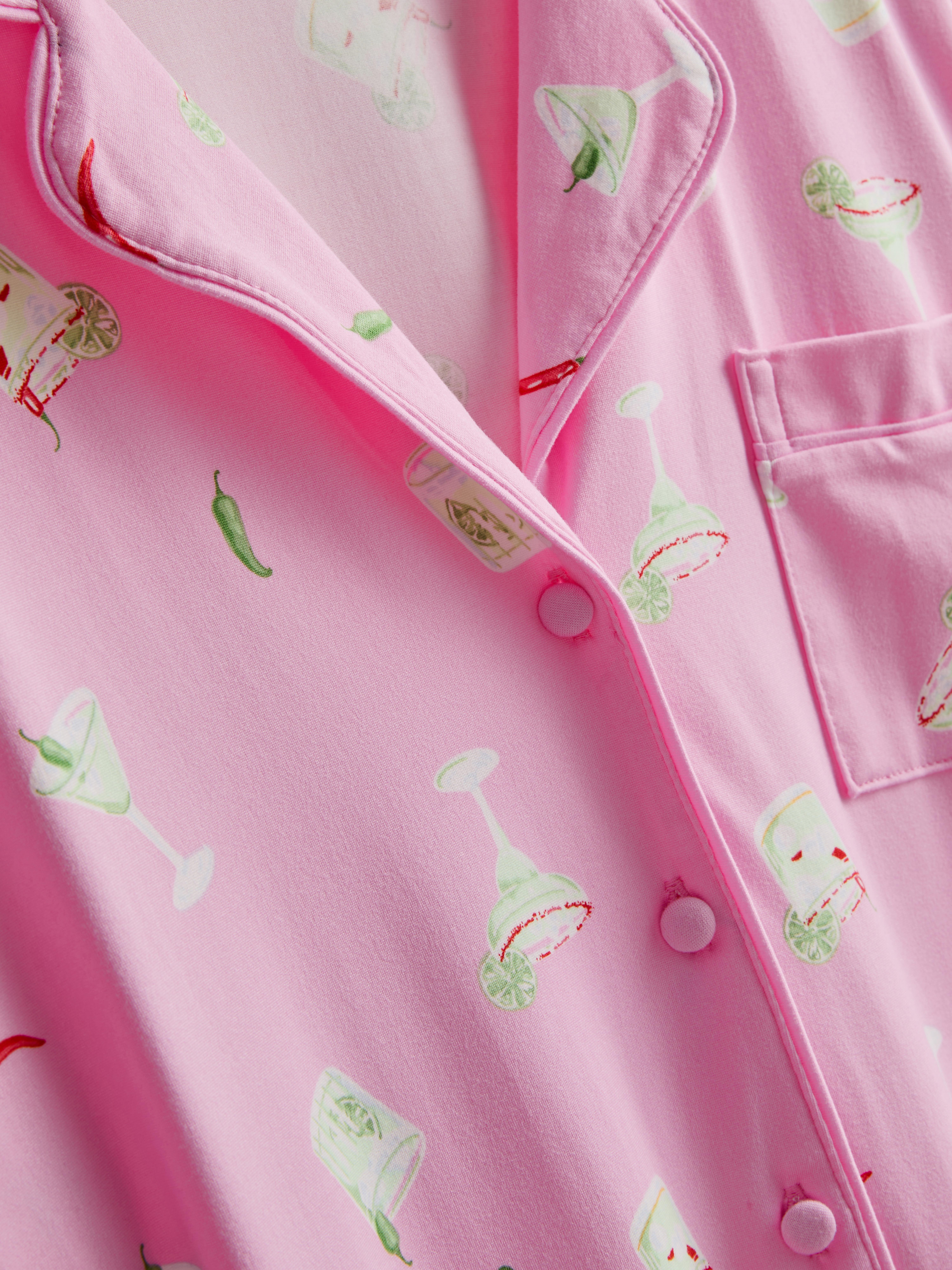 Breakfast Print Shorty Pajamas