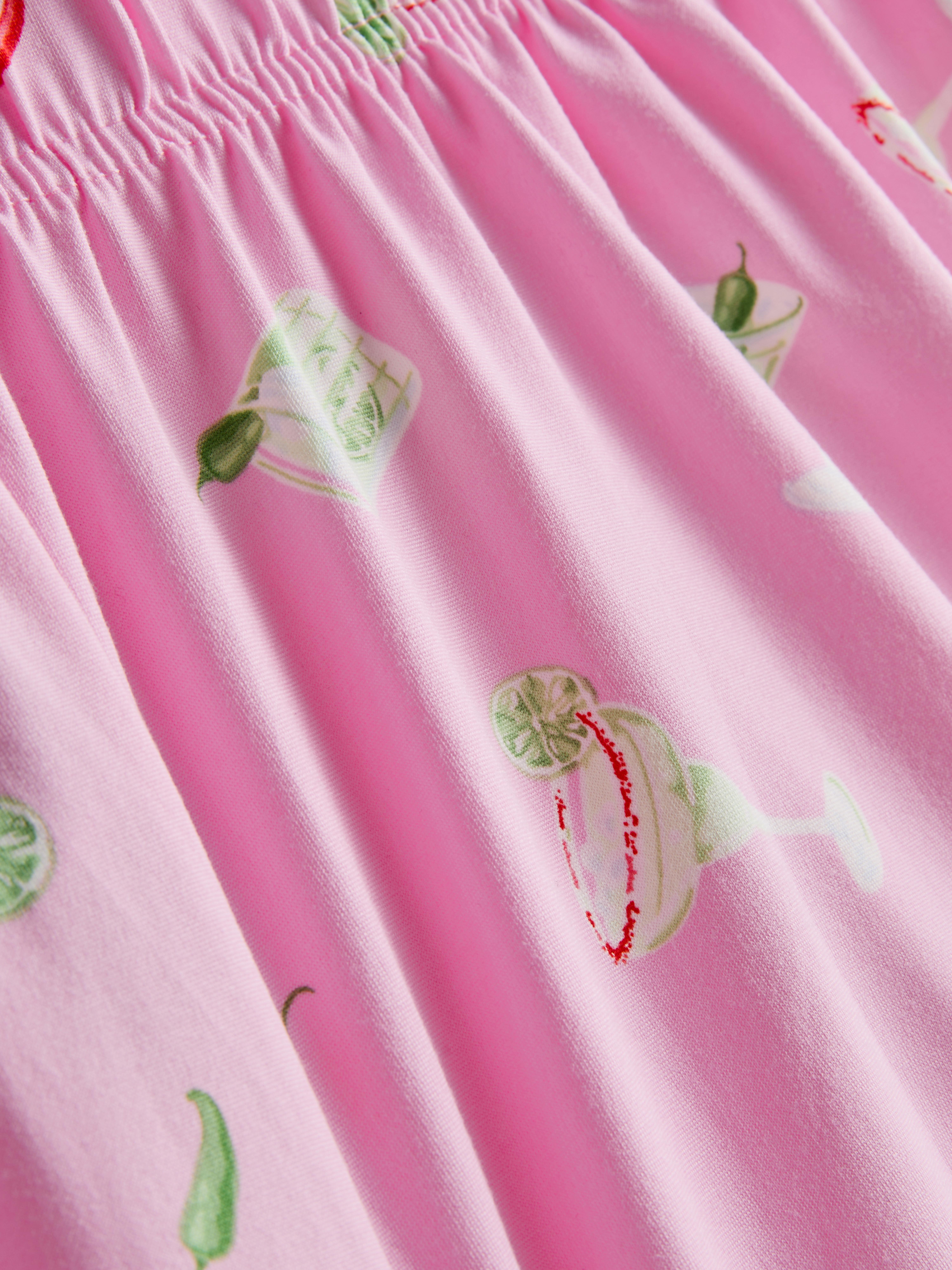 Breakfast Print Shorty Pajamas
