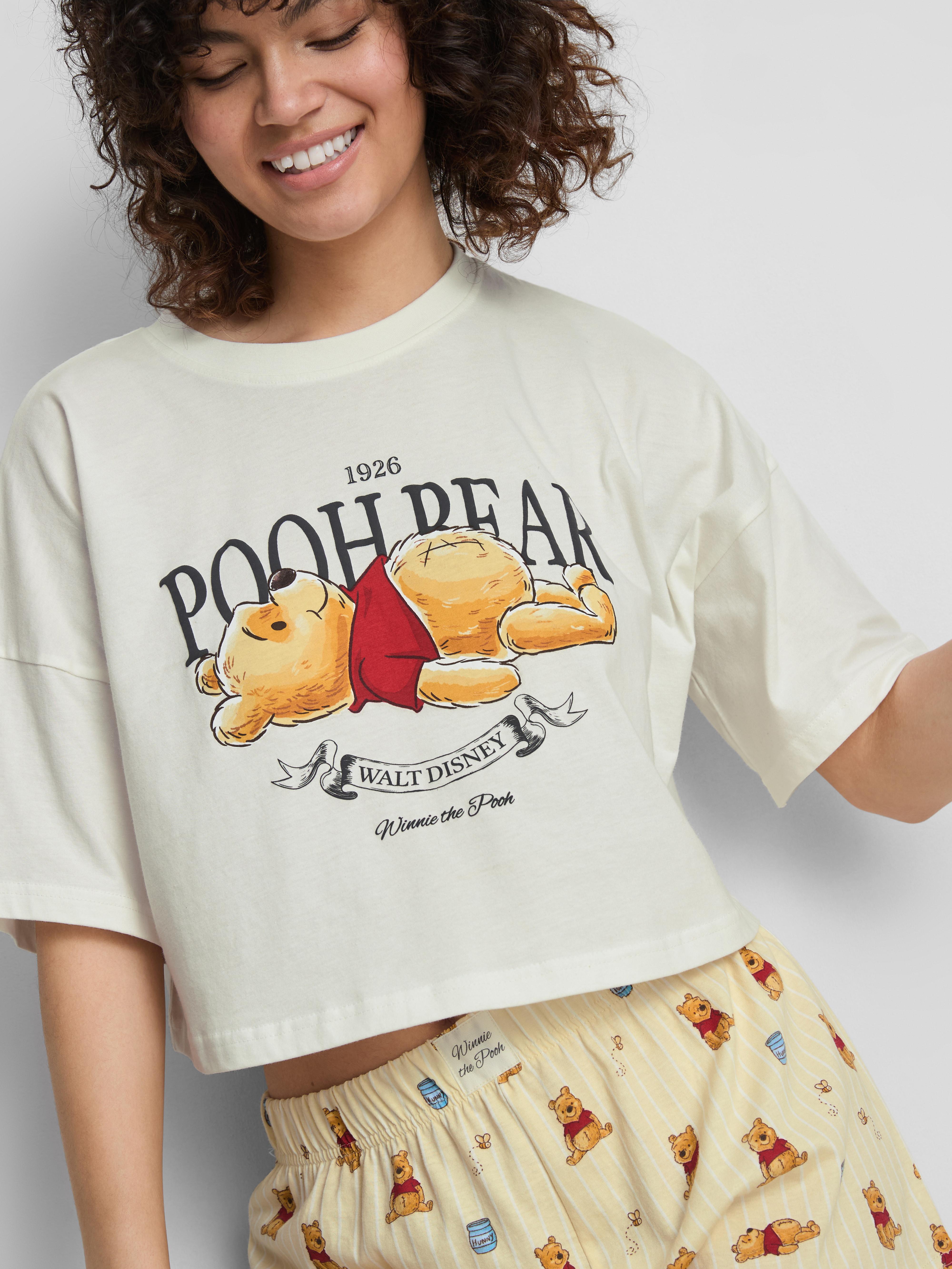 Women's Light Yellow Disney’s Winnie the Pooh Pajama Shorts