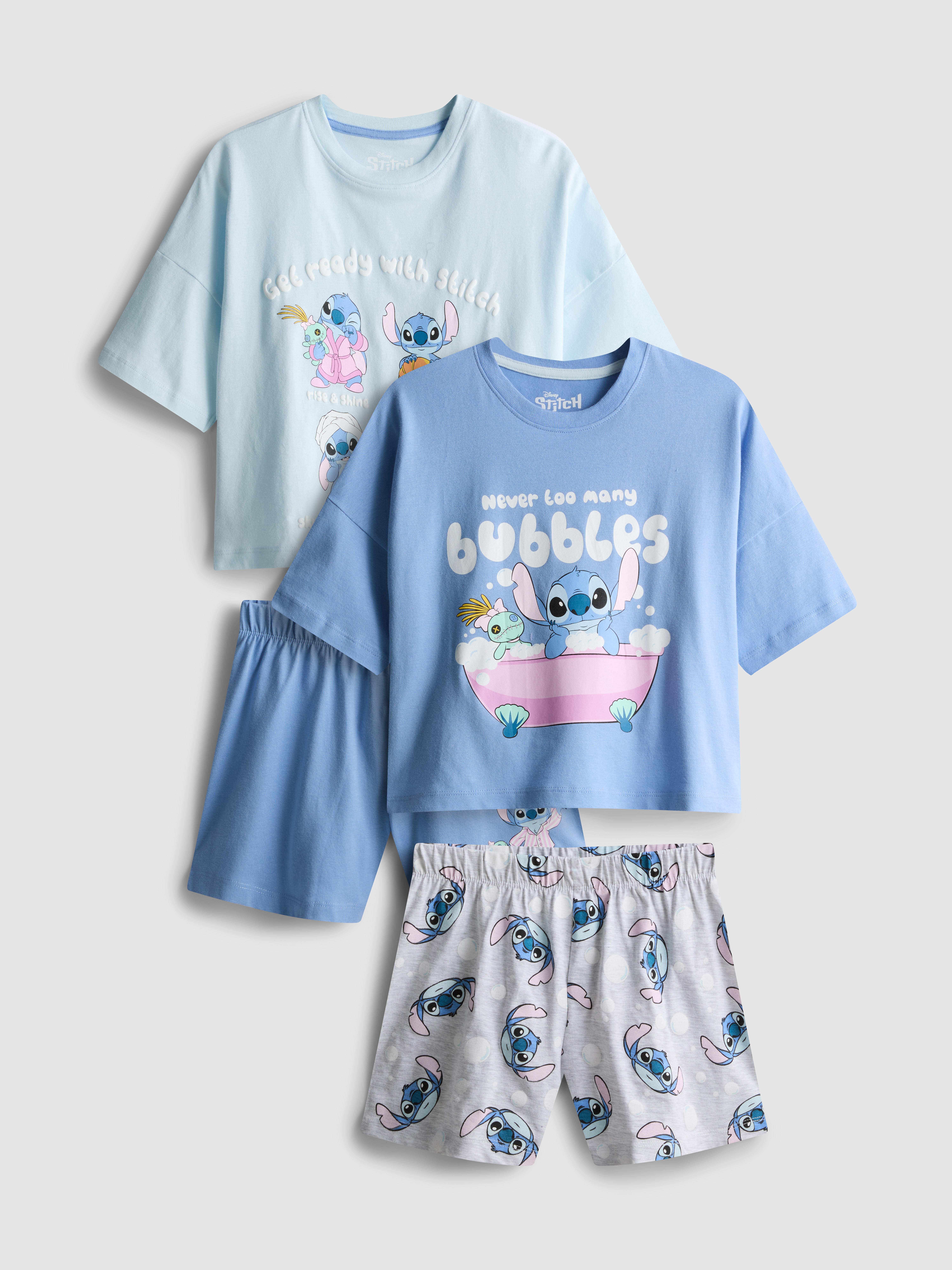 5–15 ans | Lot de 2 pyjamas short Disney Lilo & Stitch