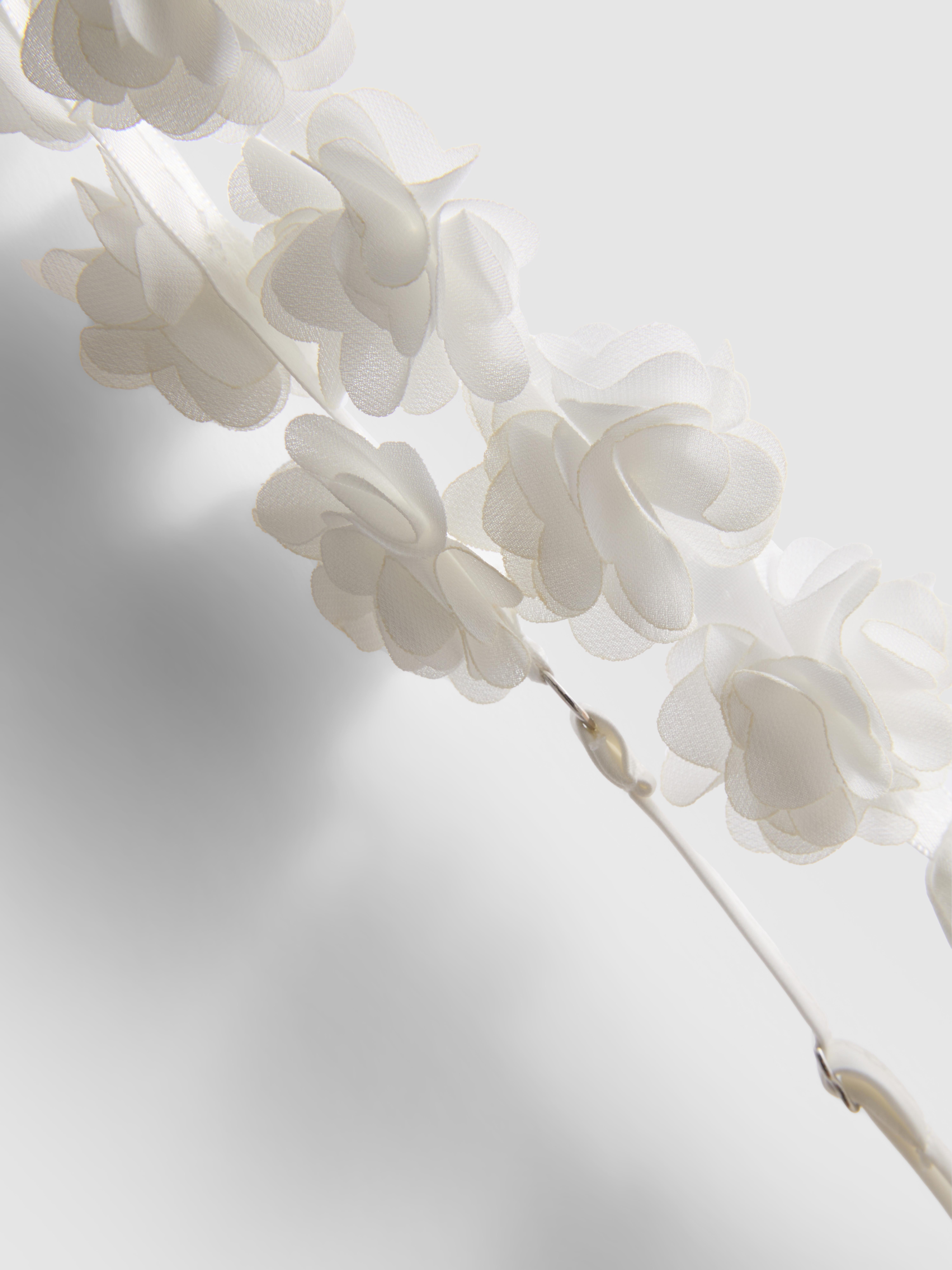 Gebloemd satijnen pyjamahemdje