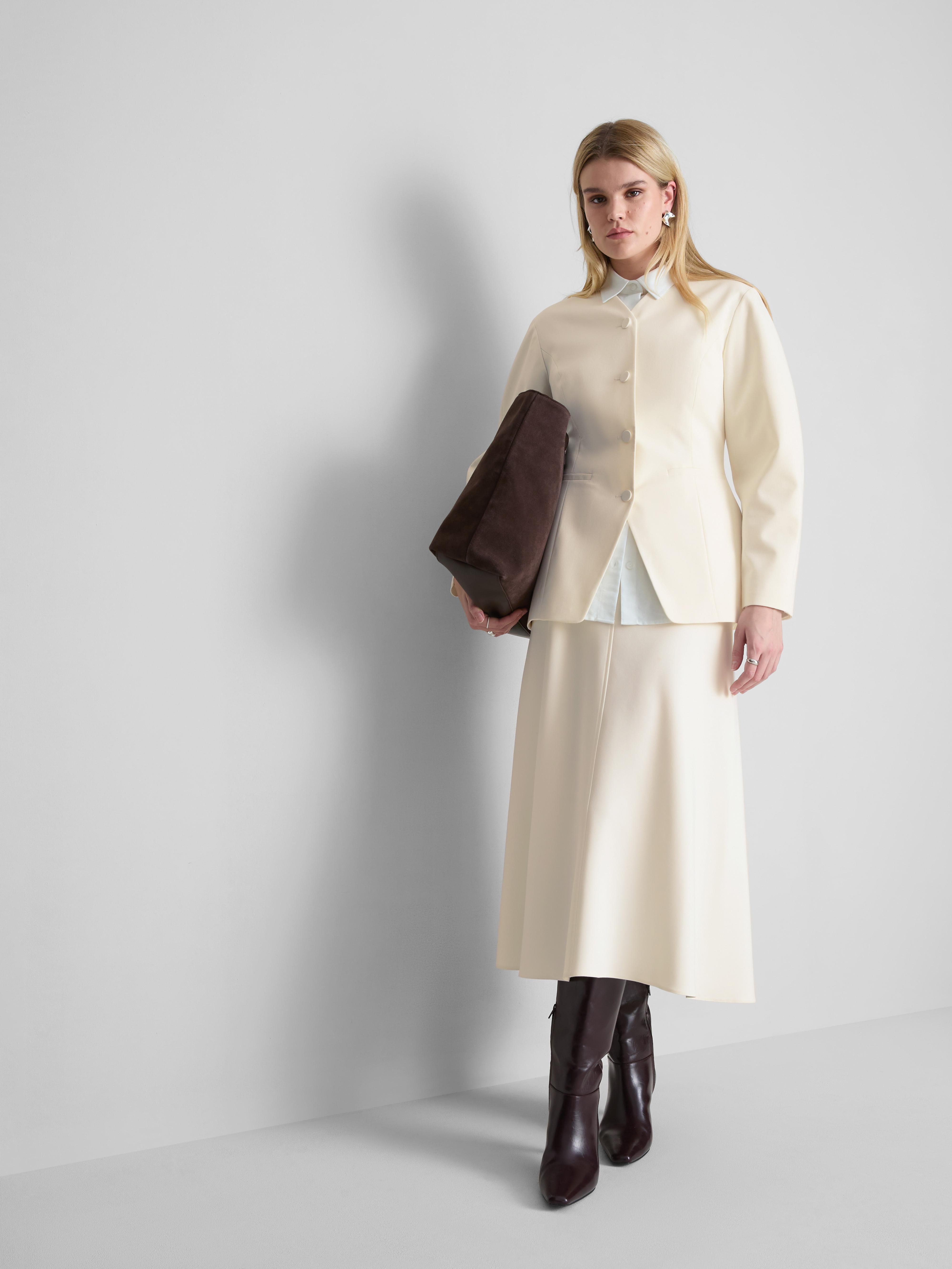 Blazer mit gerafften Ballonärmeln