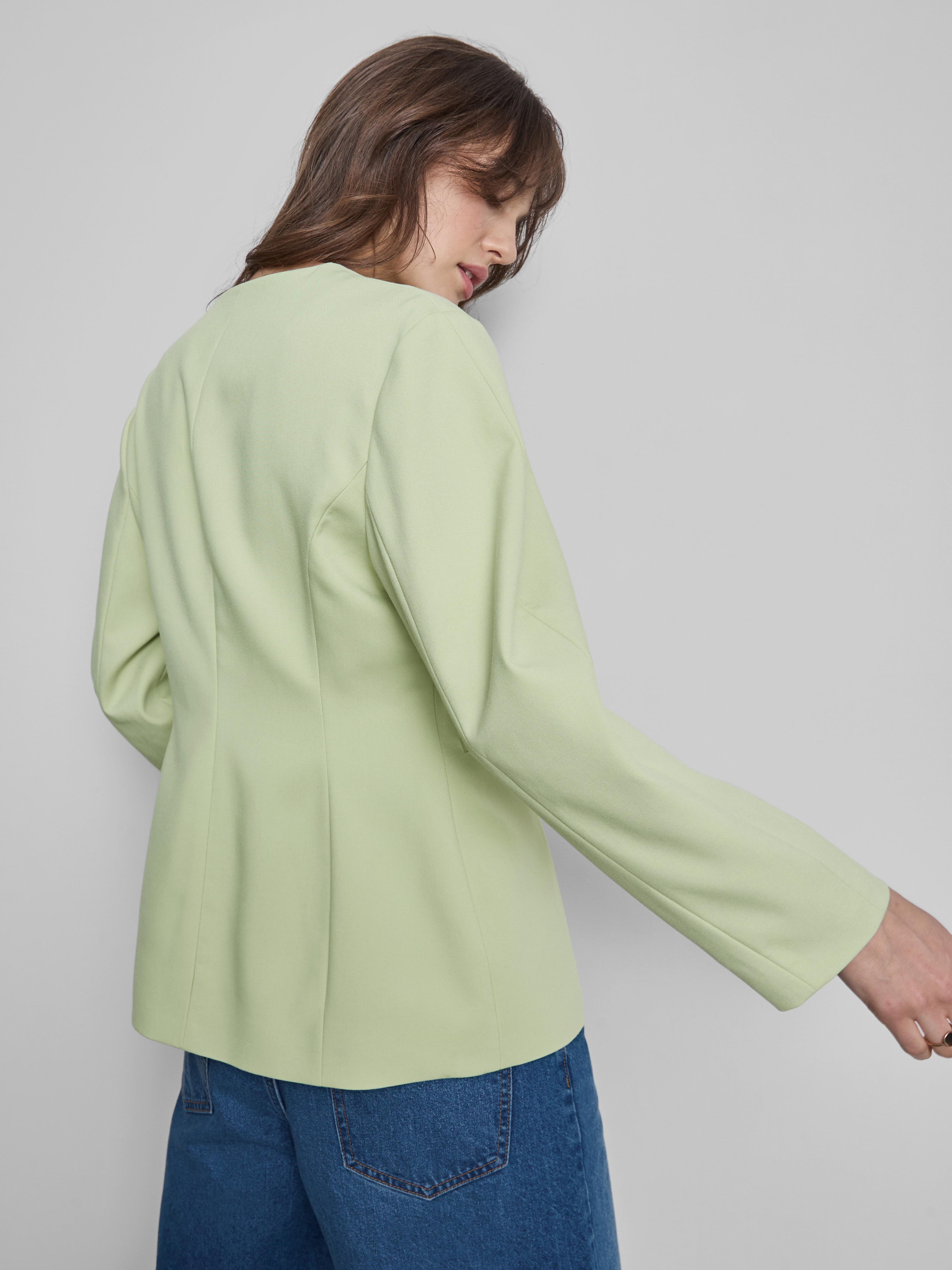 Blazer mit gerafften Ballonärmeln