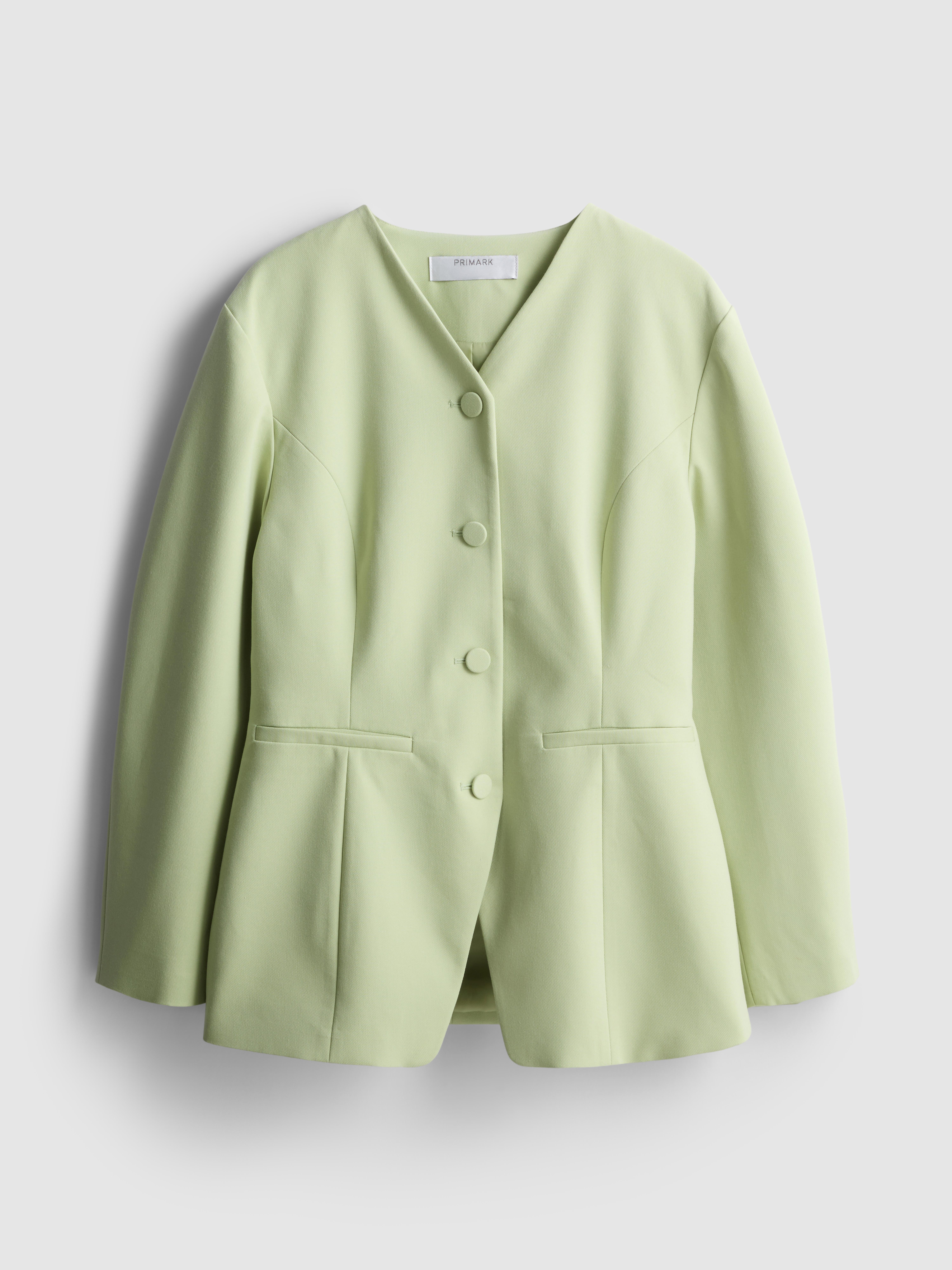 Blazer mit gerafften Ballonärmeln