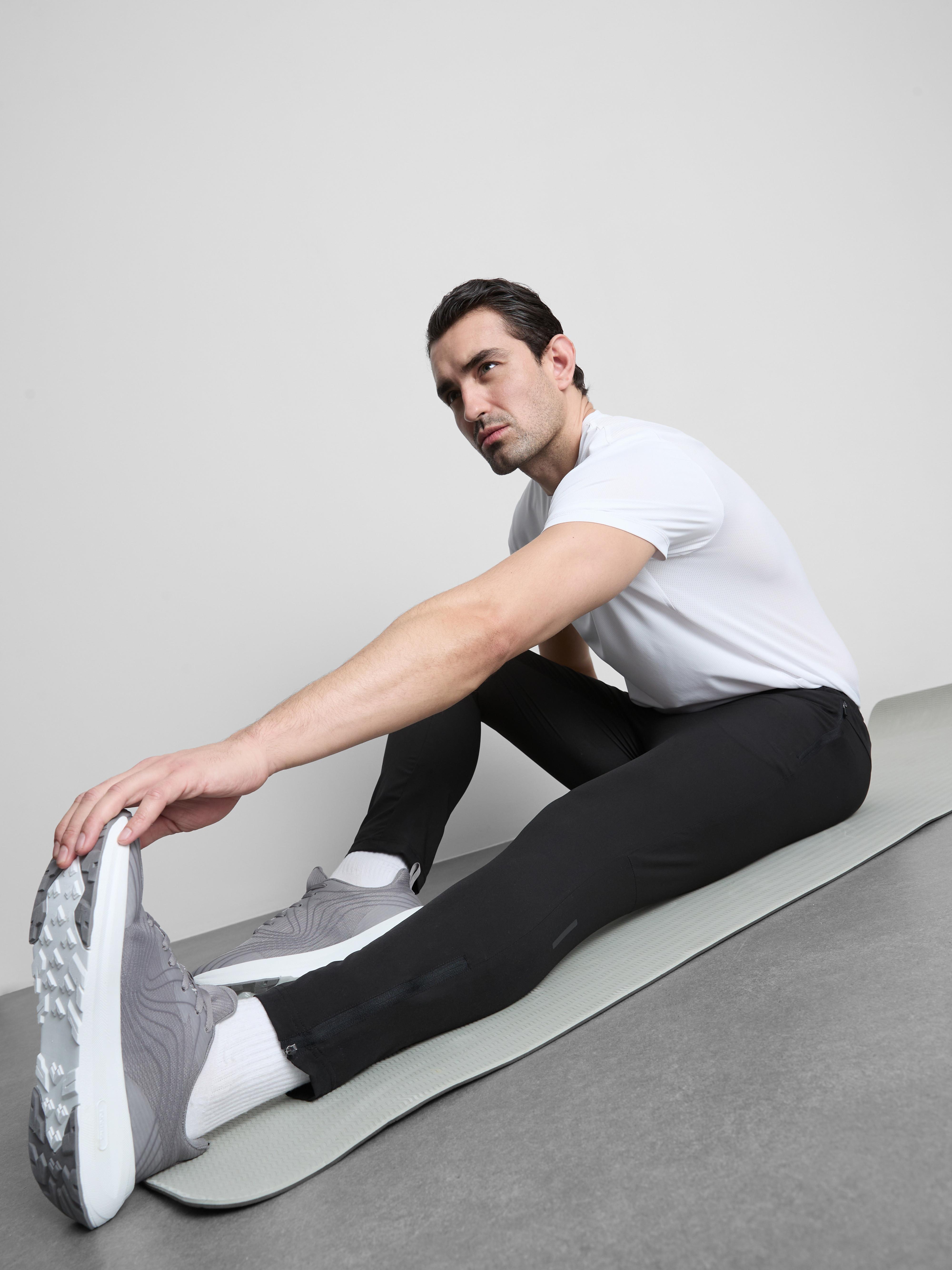 Men's Black Active Drawstring Joggers