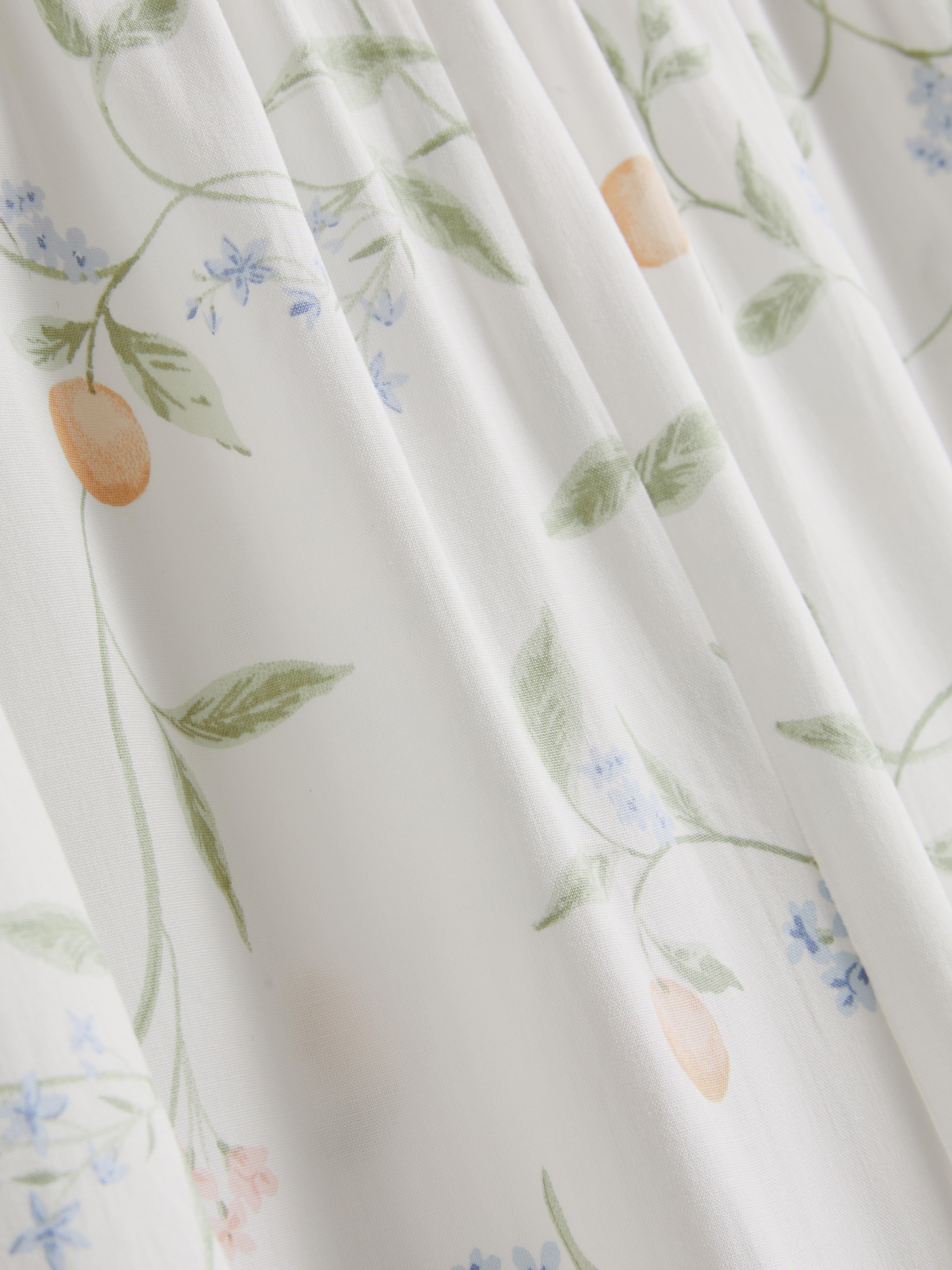 Orange Print Lace Trim Pyjama Bottoms