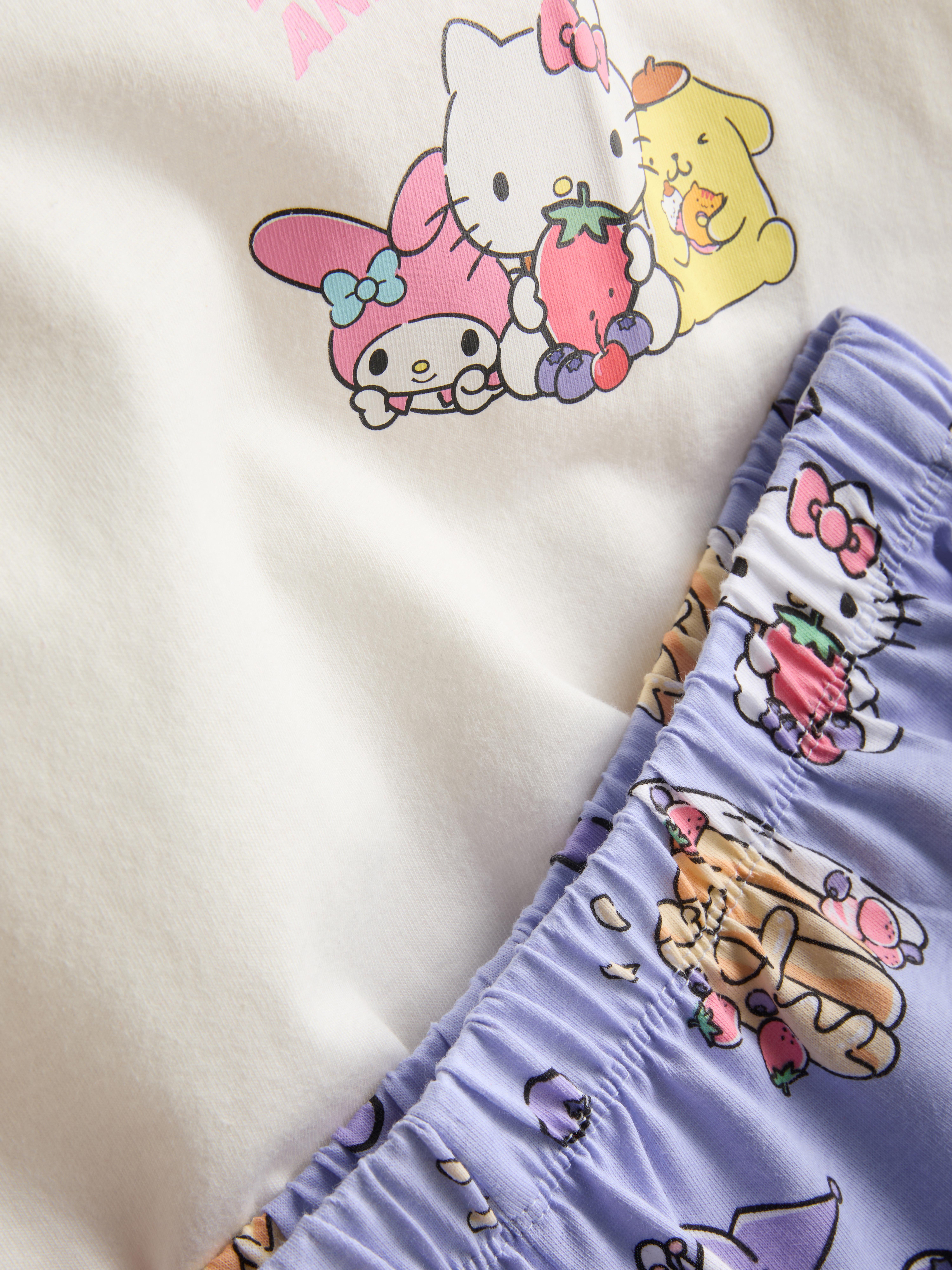 5–15 Jahre | Kurzer „Hello Kitty and Friends“ Schlafanzug, 2er-Pack