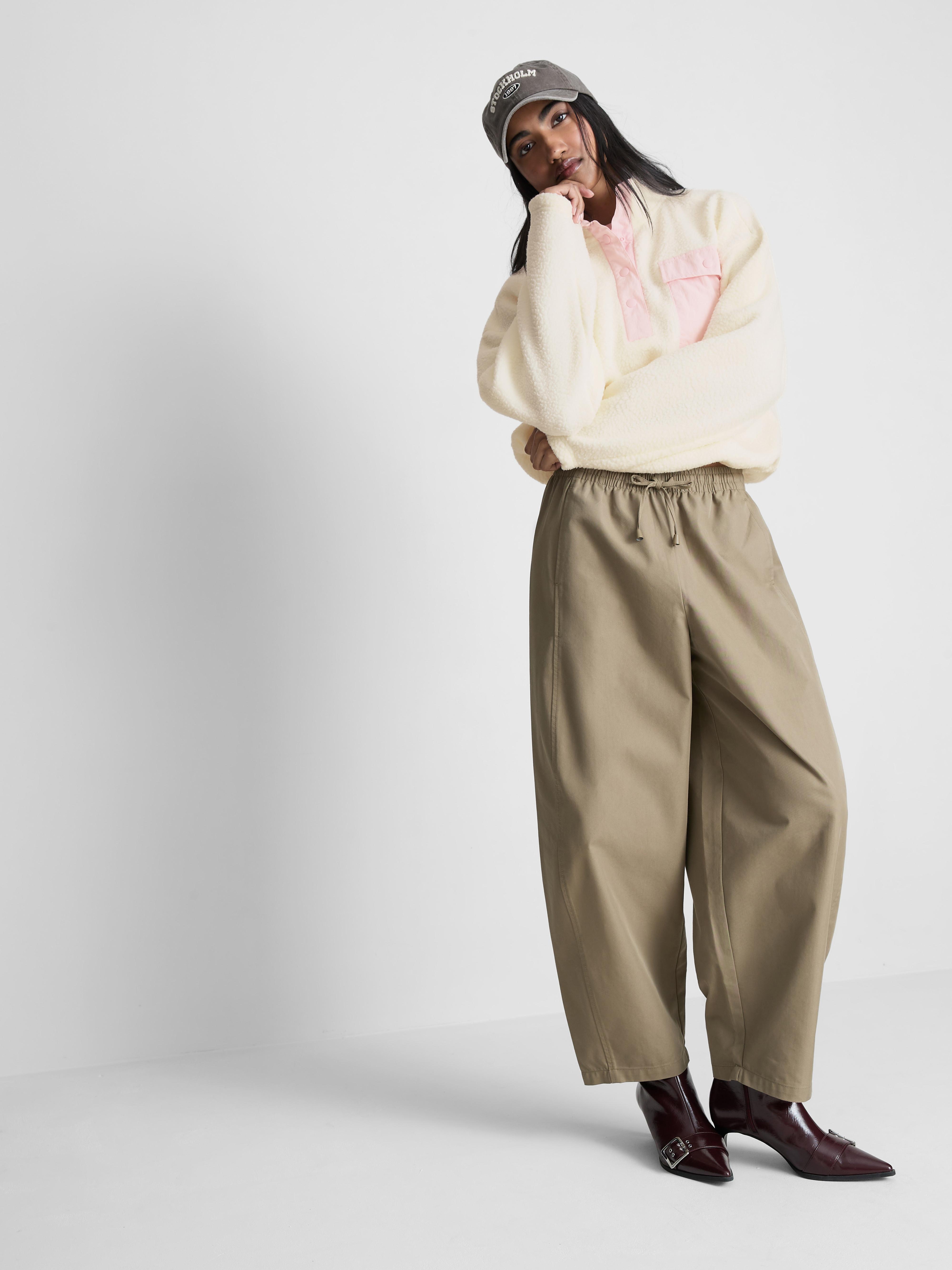 Women's Multi Half-Placket Borg Sweatshirt