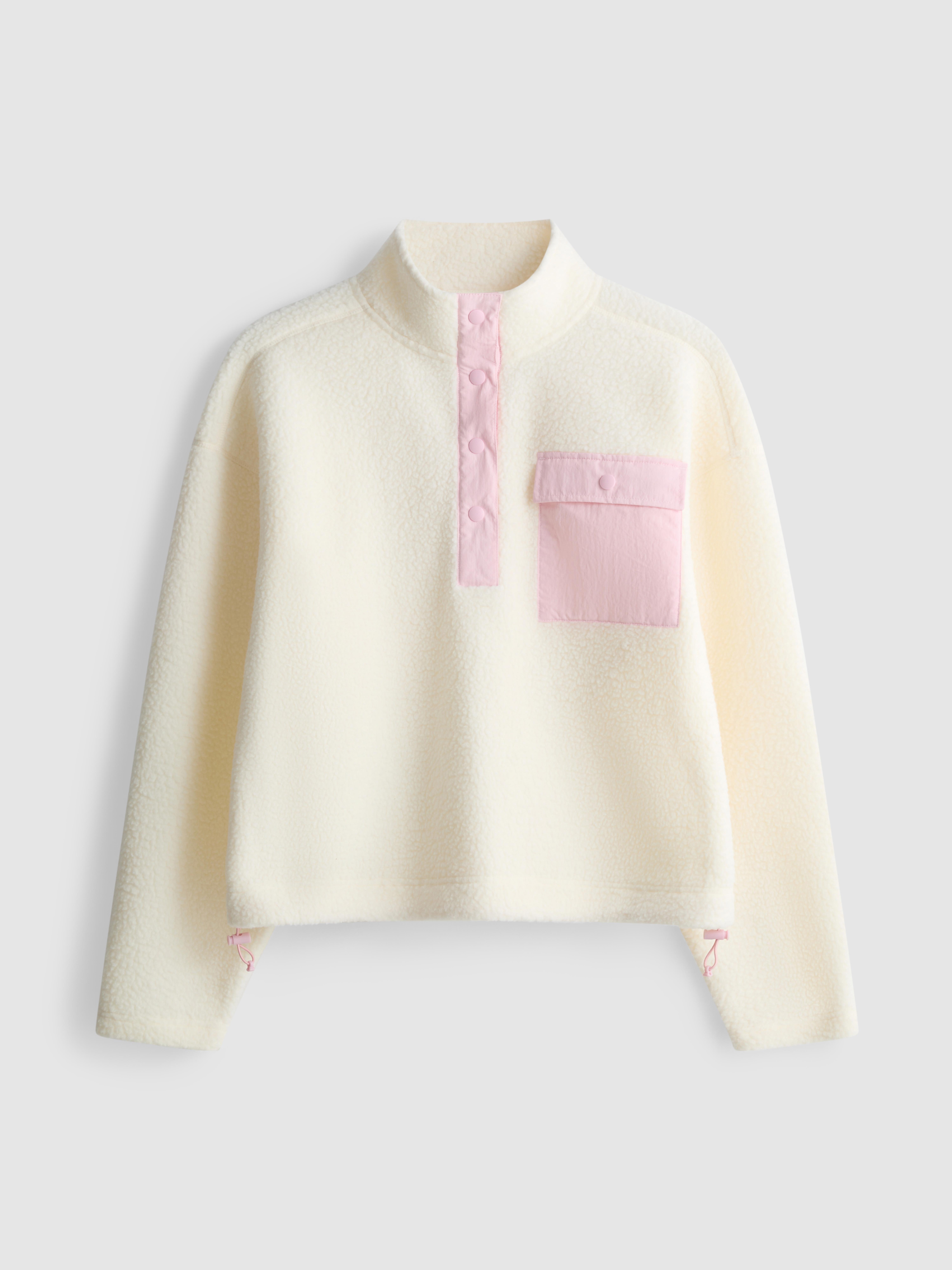 Women's Multi Half-Placket Borg Sweatshirt