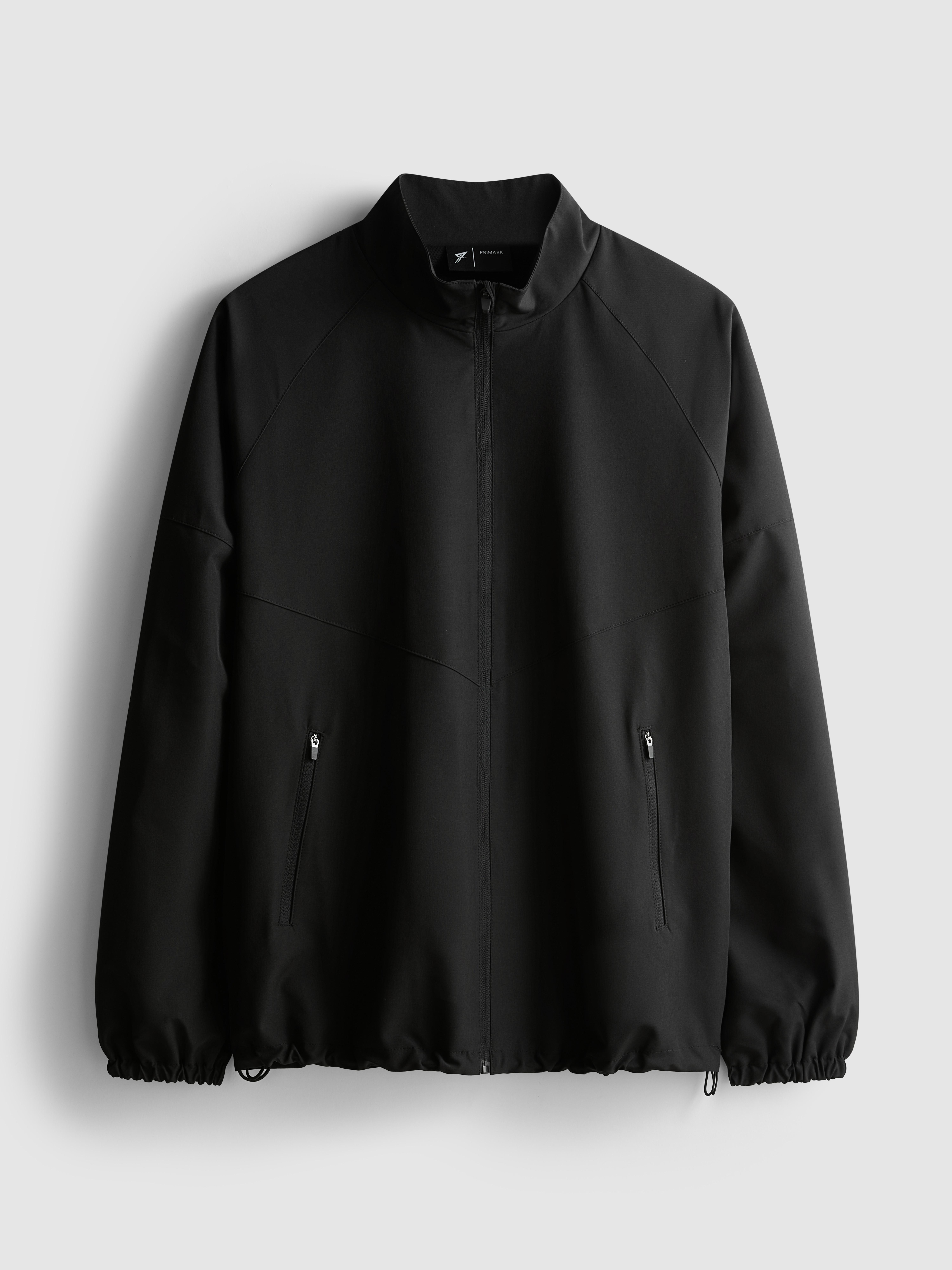 Men's Black Active High-Neck Jacket