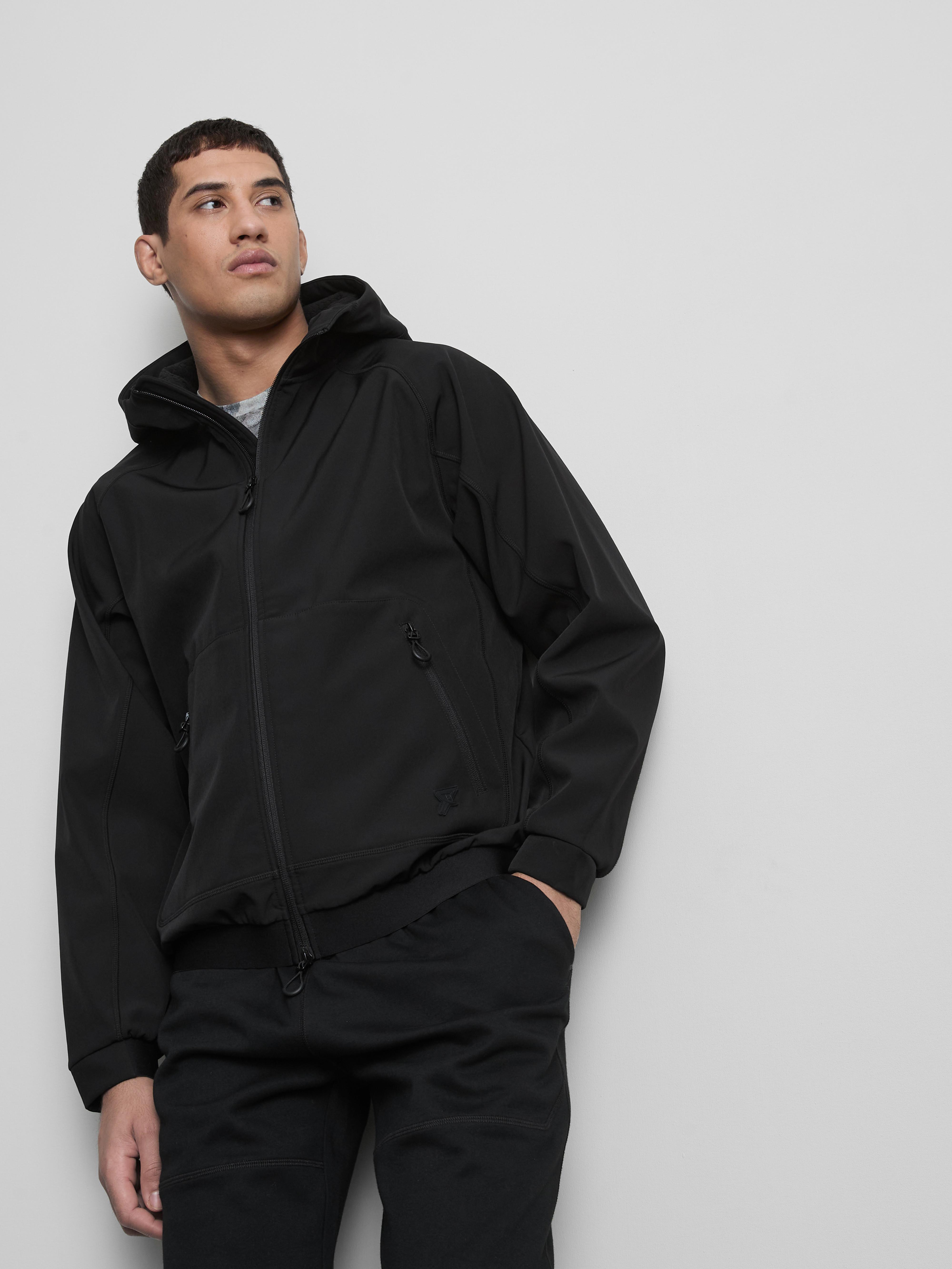 Men's Black Active Soft Shell Jacket