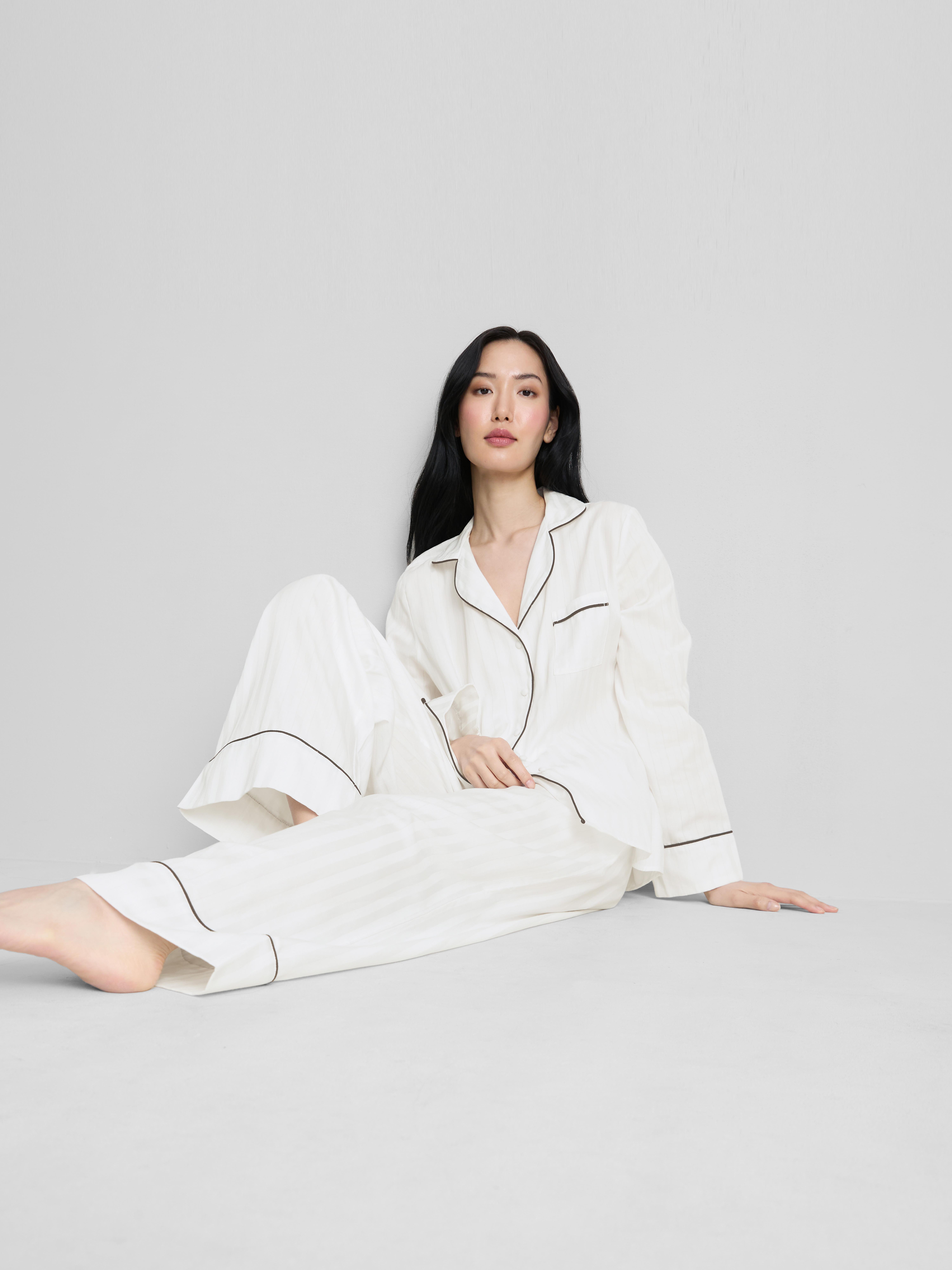 The Edit Cotton Wide Leg Pyjama Bottoms