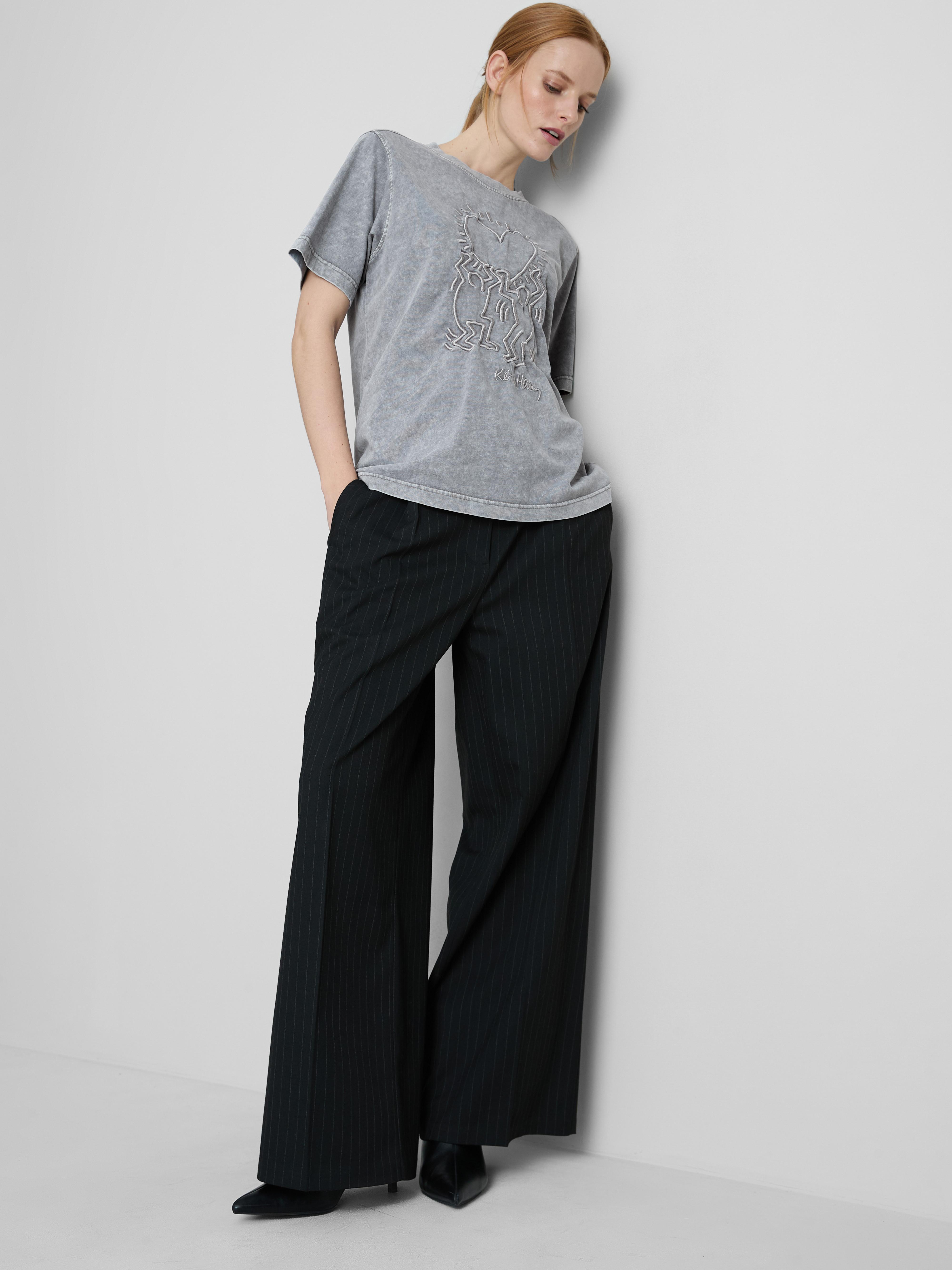 Keith Haring Washed Embroidered Tee